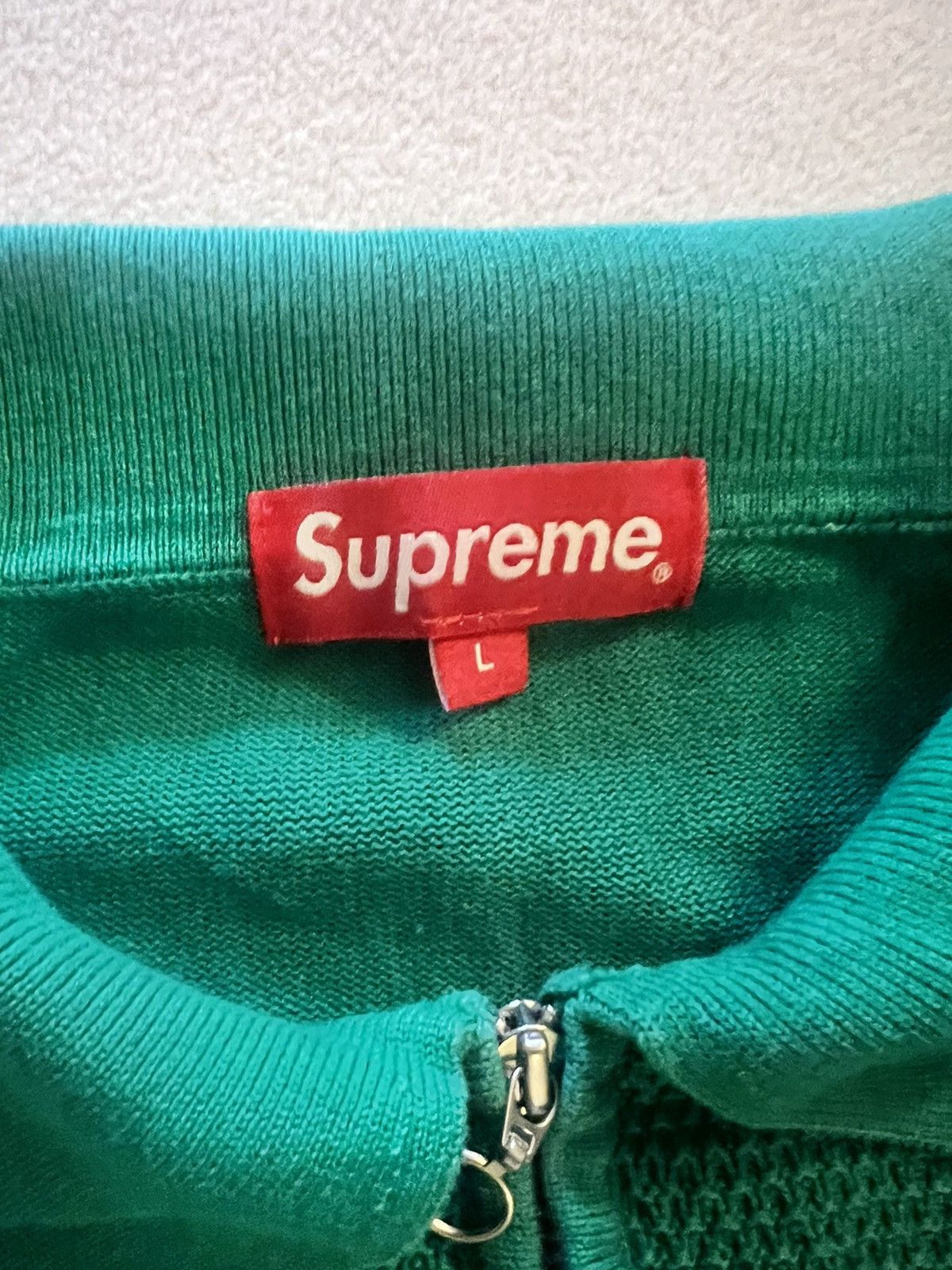 Supreme Supreme cable knit sweater green Size US L / EU 52-54 / 3 - 2 Thumbnail