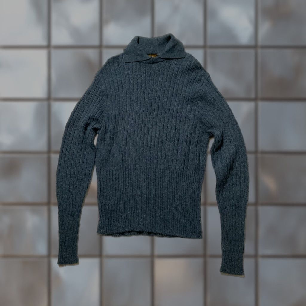 Vintage VINTAGE 60s 70s Glen Dee Wool Blend Knit Fisherman Collared Pullover Sweater LG Size US L / EU 52-54 / 3 - 1 Thumbnail