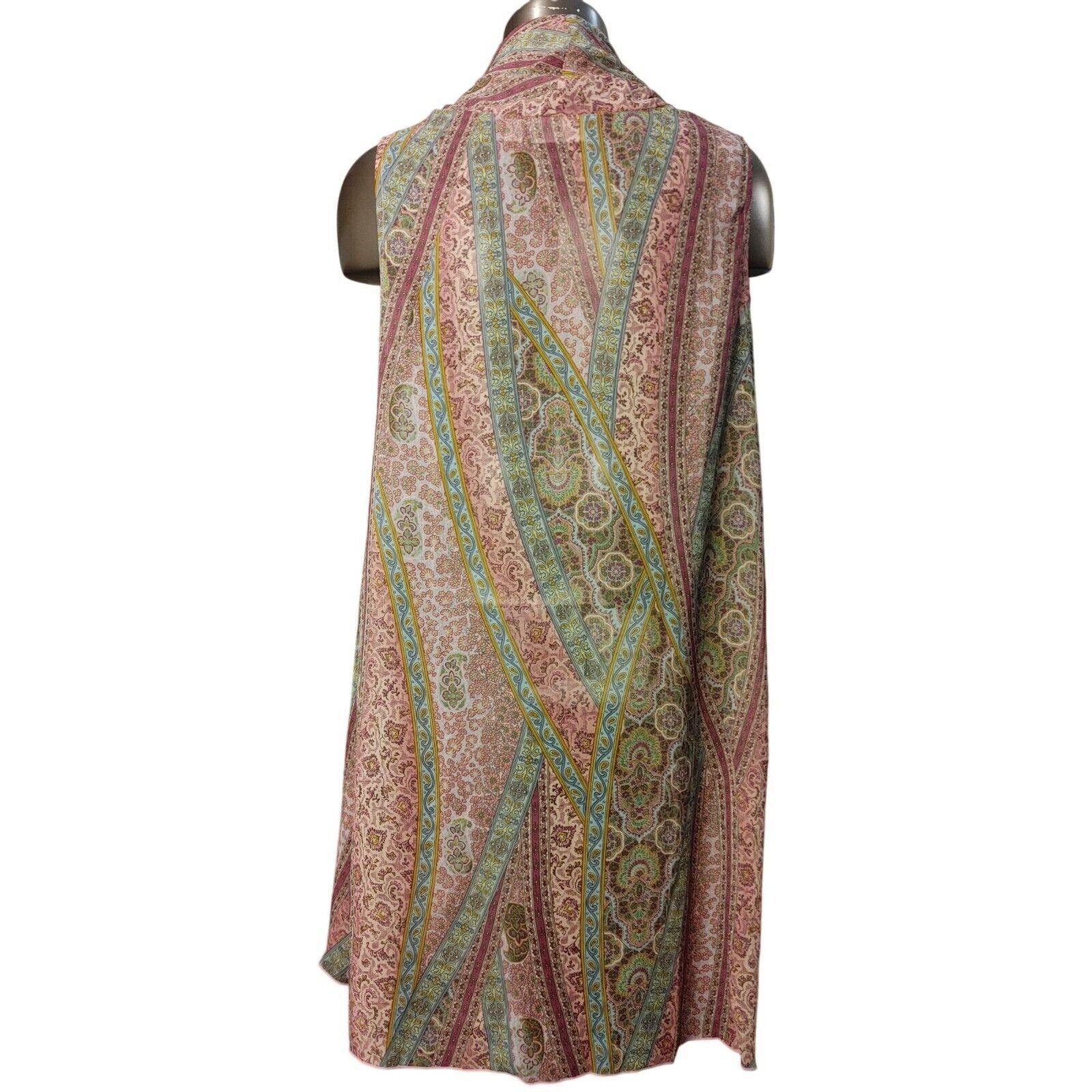 Other Susan Graver Women's Sheer Sleeveless Wrap Sweater/Robe XL Size XL / US 12-14 / IT 48-50 - 4 Thumbnail