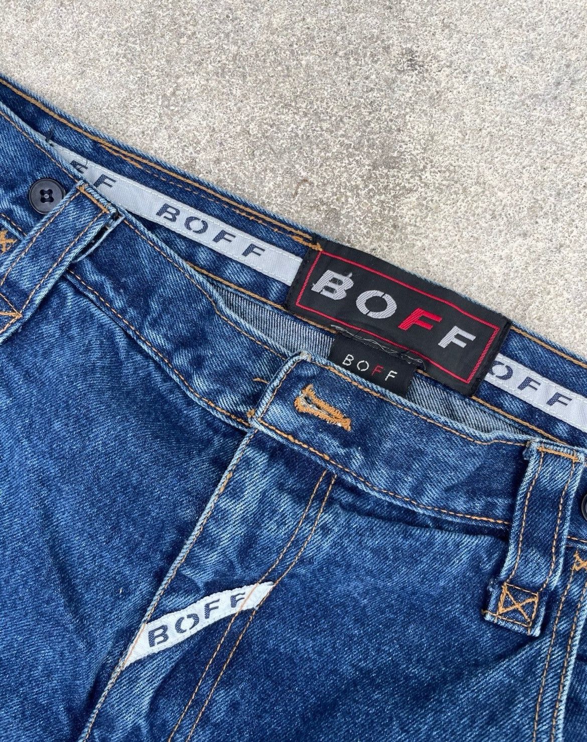 Other Vintage BOFF Workwear Denim Jeans 40x48.5 Made in Taiwan Size US 40 / EU 56 - 3 Thumbnail