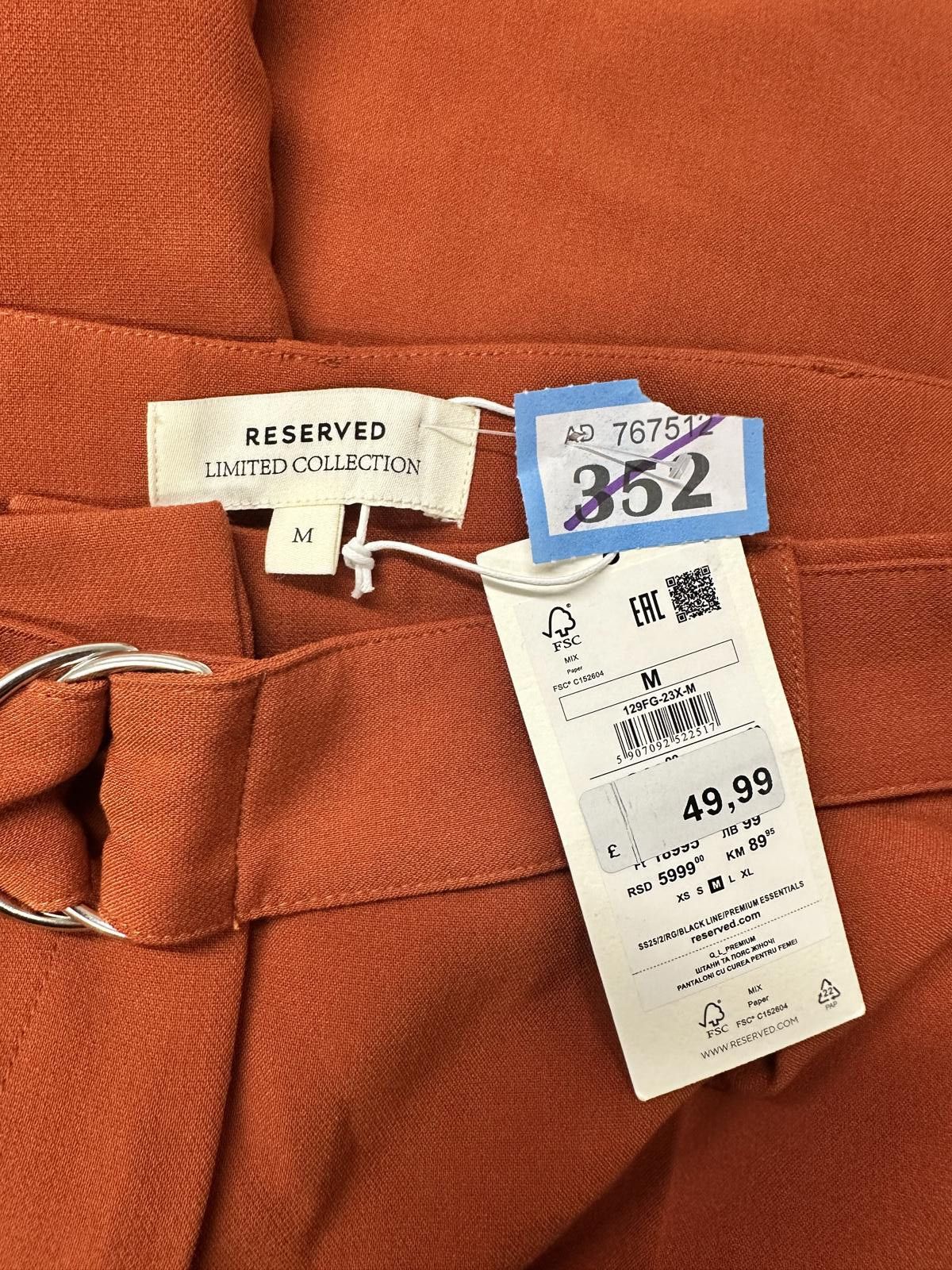 Reserved Reserved Limited Collection Rust Orange Belted Trousers Size Size 32" / US 10 / IT 46 - 2 Thumbnail