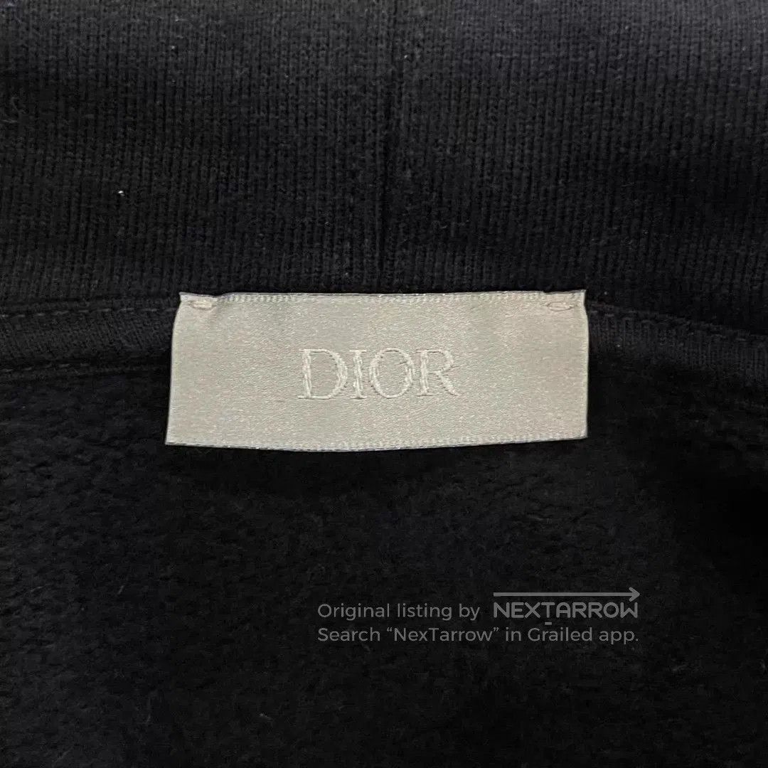 Dior Black Graphic Print Hoodie with Drawstring Hood. Size US S / EU 44-46 / 1 - 5 Thumbnail
