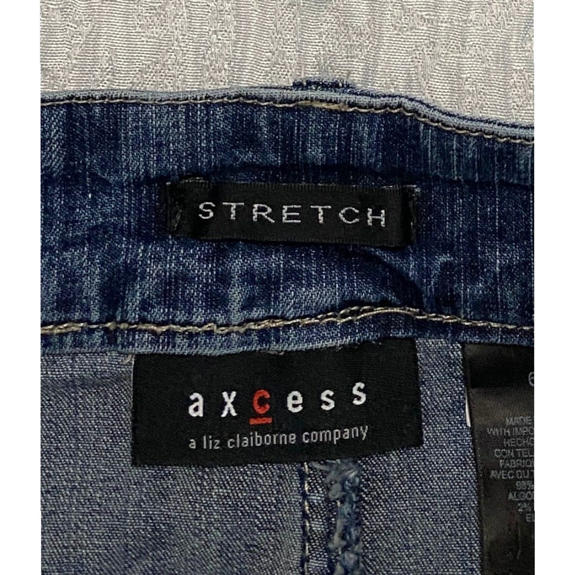 Liz Claiborne Liz Claiborne Axcess Denim Mini Skirt Blue Stretch Womens Size 6 Pockets Y2K Casual Preppy 90s? Size 28" / US 6 / IT 42 - 3 Thumbnail