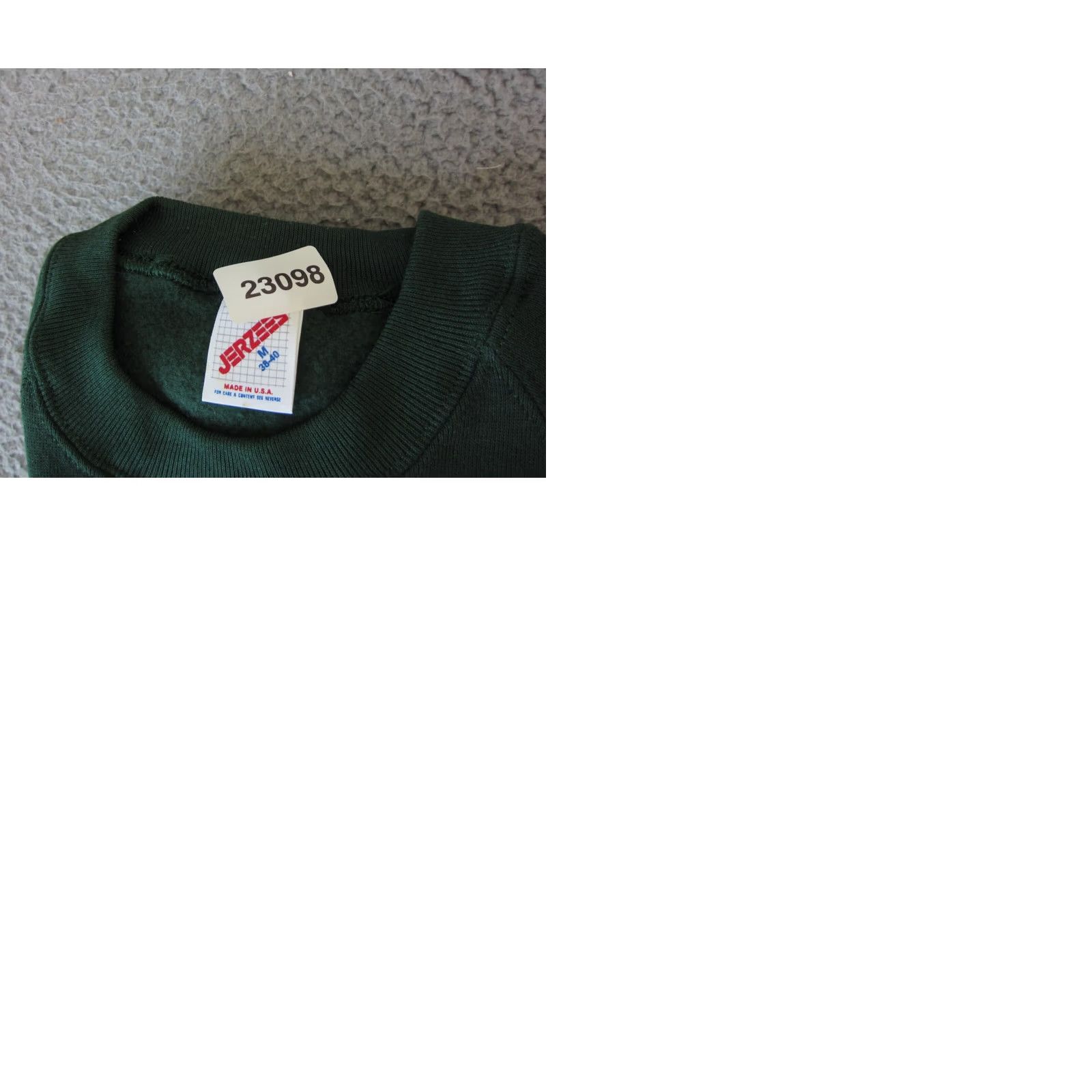 Jerzees VINTAGE Jerzees Sweatshirt Mens M Green Safari USA Lion Shirt Size US M / EU 48-50 / 2 - 9 Thumbnail