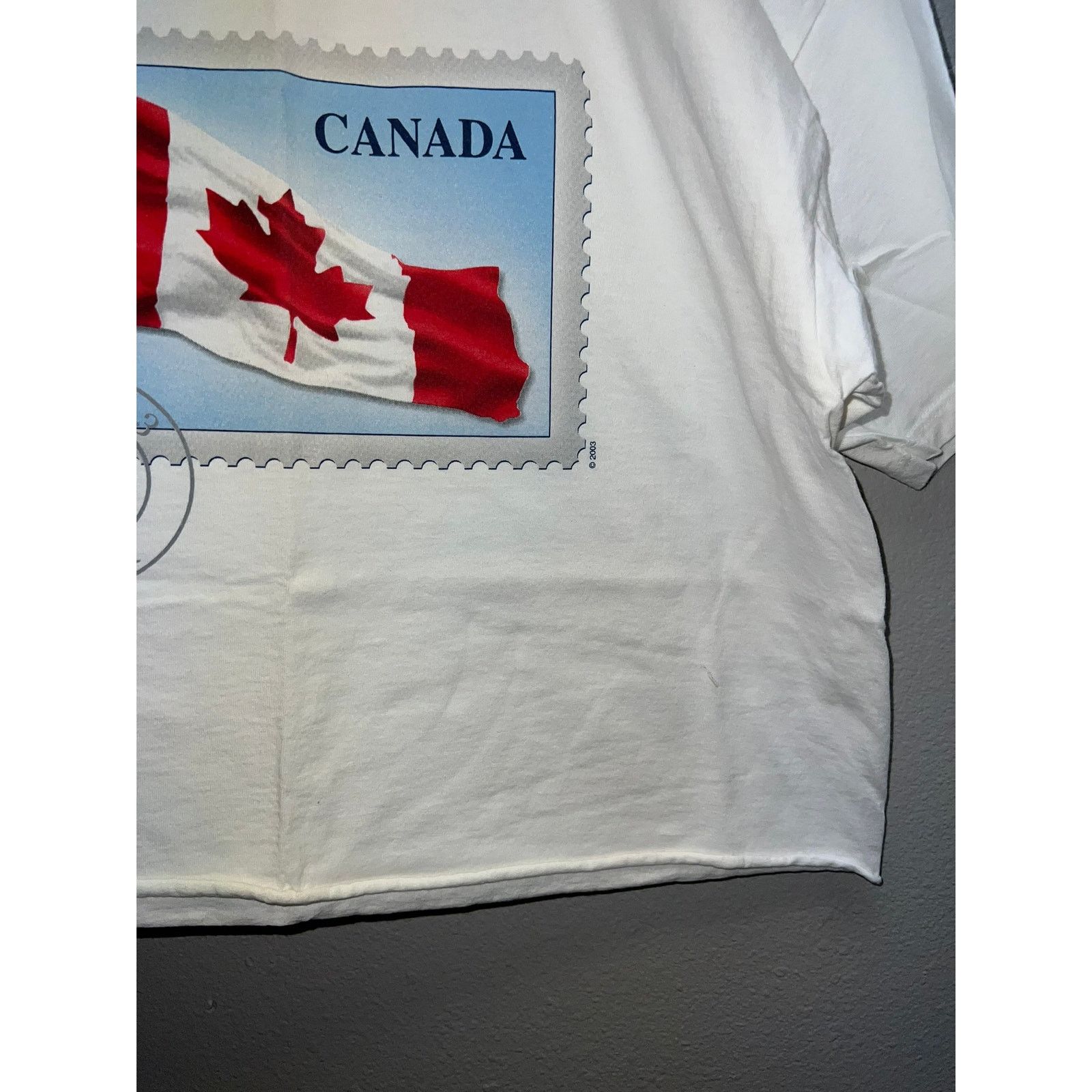Vintage Womens Vintage Canada Shirt Canadian Flag Top Tee 2003 XL Size XL / US 12-14 / IT 48-50 - 5 Thumbnail