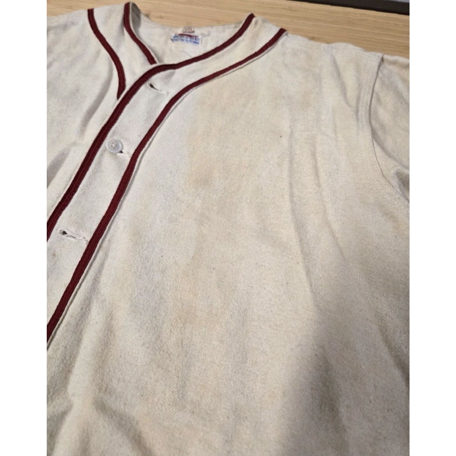 Vintage VINTAGE Fox Baseball Jersey Mens 40 White Red 1940s Personalized Short Sleeve Jersey Mens Size US L / EU 52-54 / 3 - 6 Thumbnail