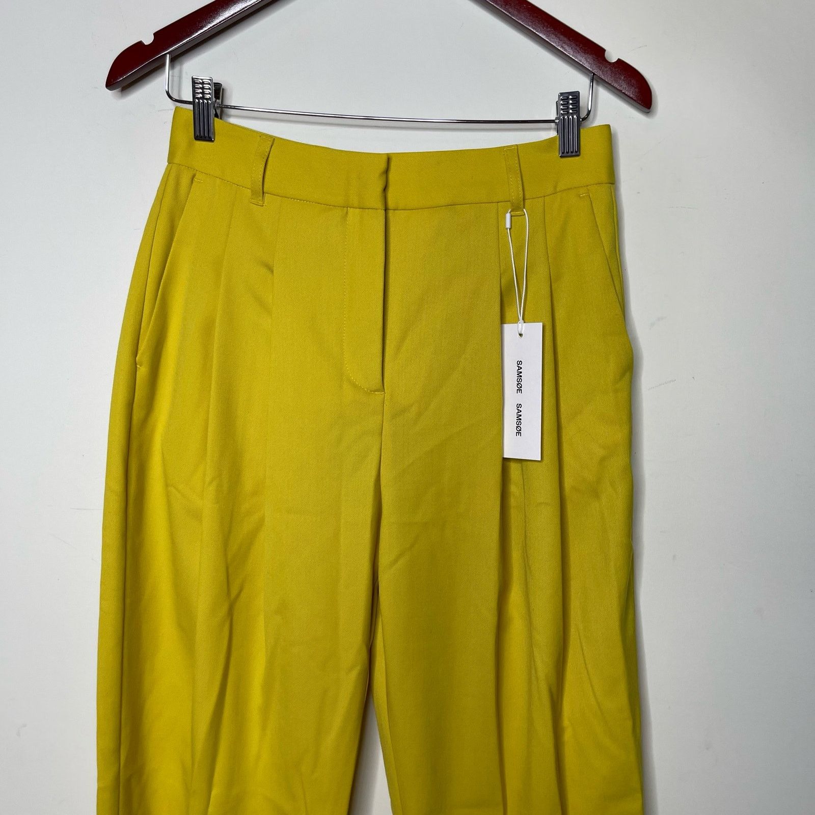 Samsoe Samsoe Samsoe Samsoe High Rise Straight Pleated Luzy Trousers Size 26" / US 2 / IT 38 - 3 Thumbnail