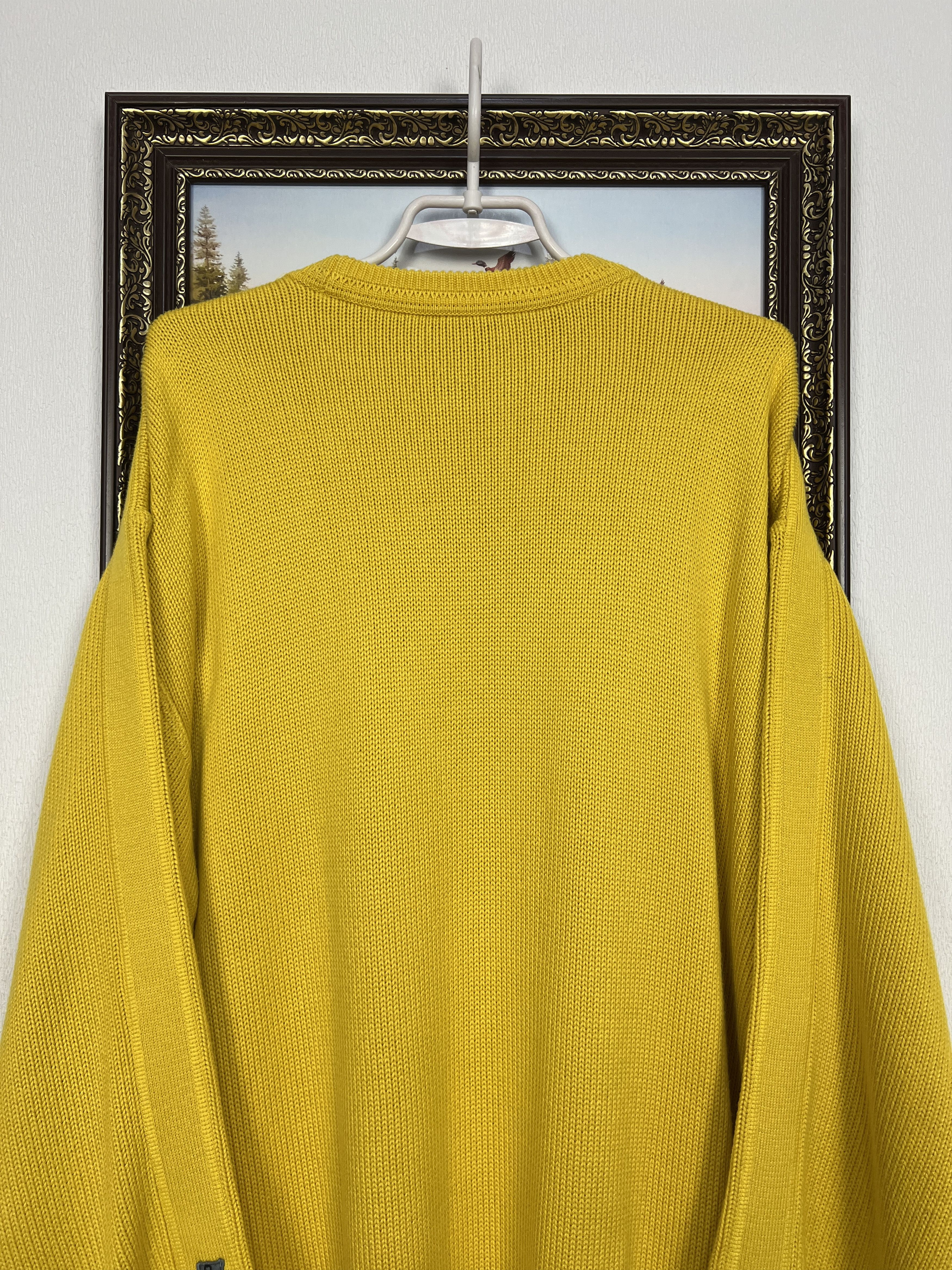 Carlo Colucci Vintage Carlo Colucci Yellow Knit Sweater Pullover Mens Size US XL / EU 56 / 4 - 11 Thumbnail