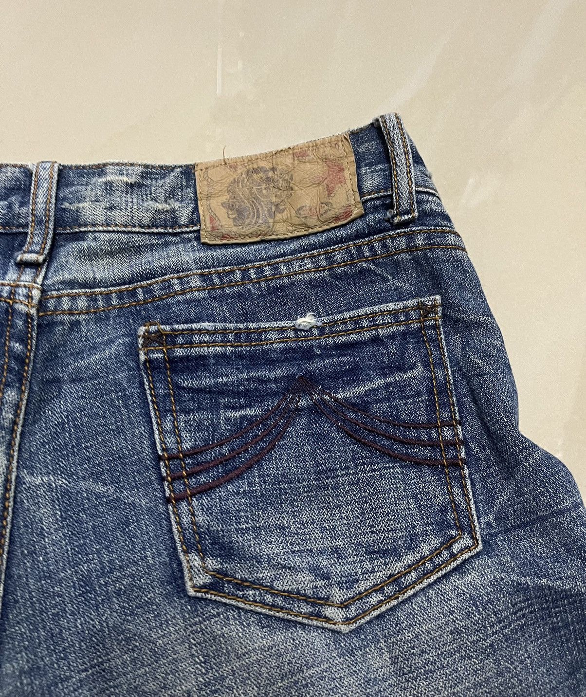 Hysteric Glamour Flare Jeans chouette distressed thunder denim low rise Size US 32 / EU 48 - 17 Thumbnail
