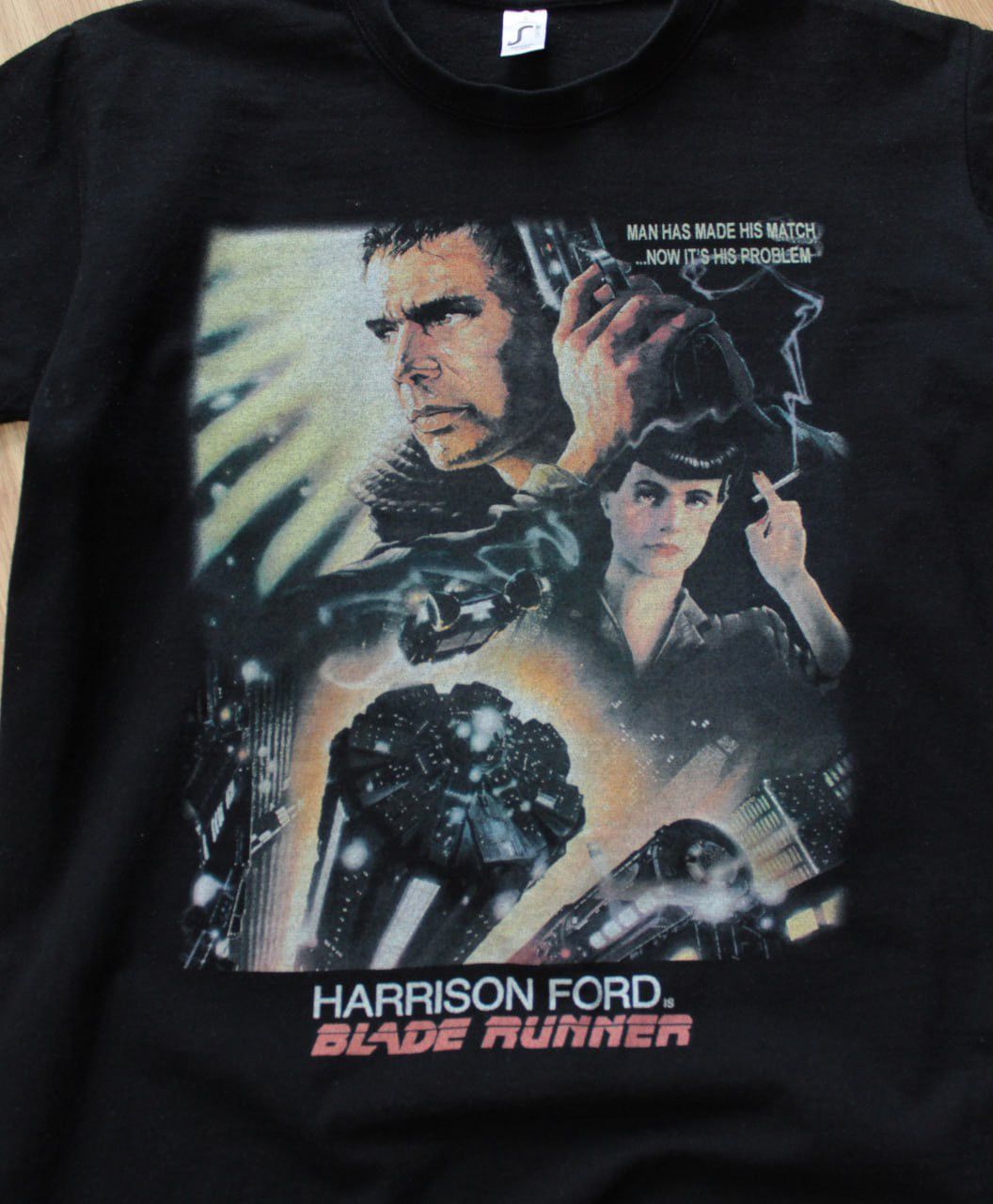 Vintage 🔥 Vintage Blade Runner Harrison Ford Promo Shirt Size US S / EU 44-46 / 1 - 2 Thumbnail