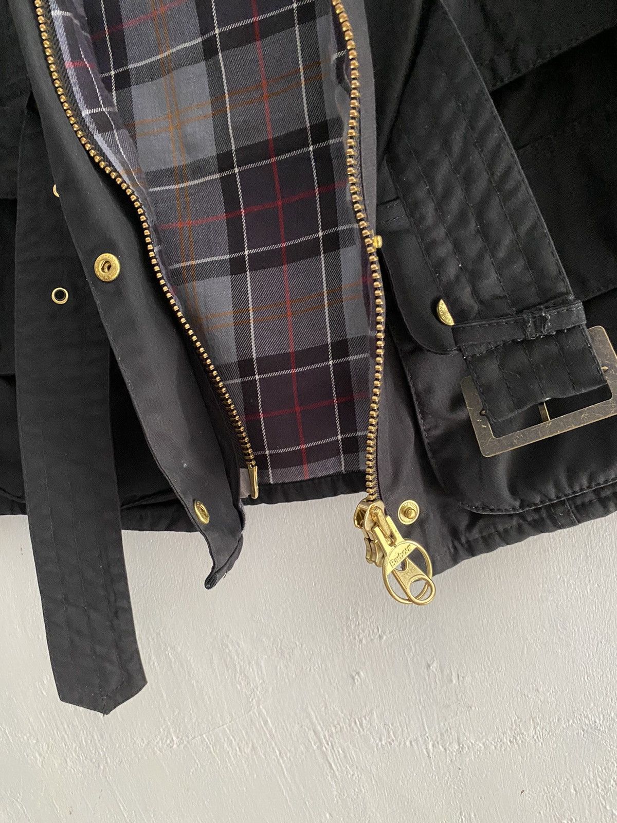 Barbour International original waxed jacket in black Size US S / EU 44-46 / 1 - 7 Thumbnail