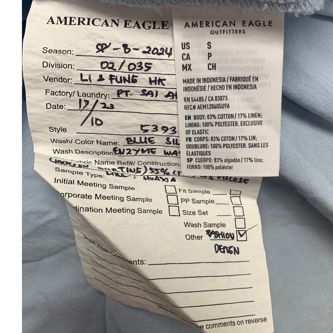 American Eagle Outfitters New American Eagle Womens Medium Collared Button Up Shirt Size M / US 6-8 / IT 42-44 - 6 Thumbnail