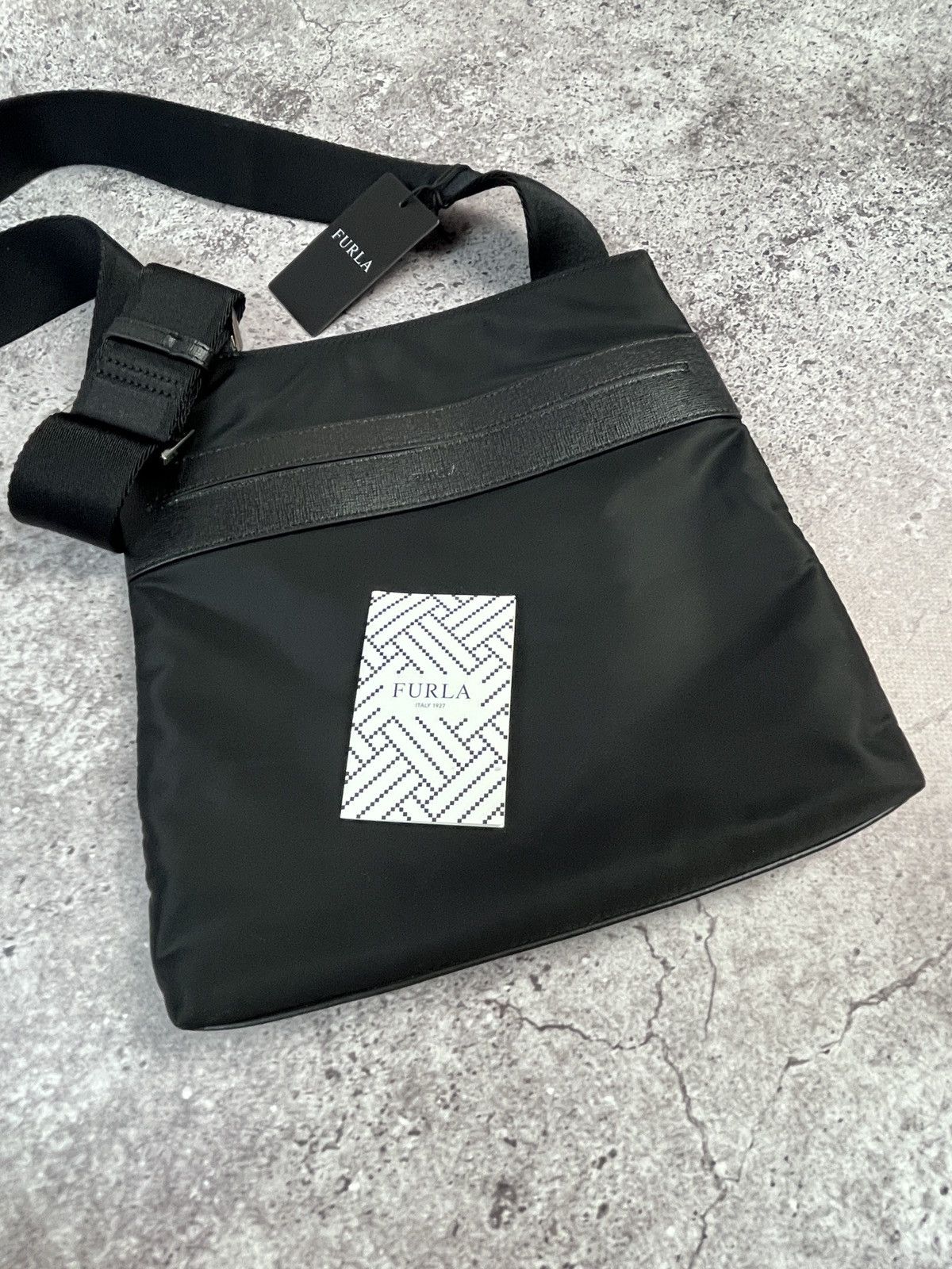 Furla NEW! Furla Sling/Shoulder Nylon/Leather Bag Size ONE SIZE - 9 Thumbnail