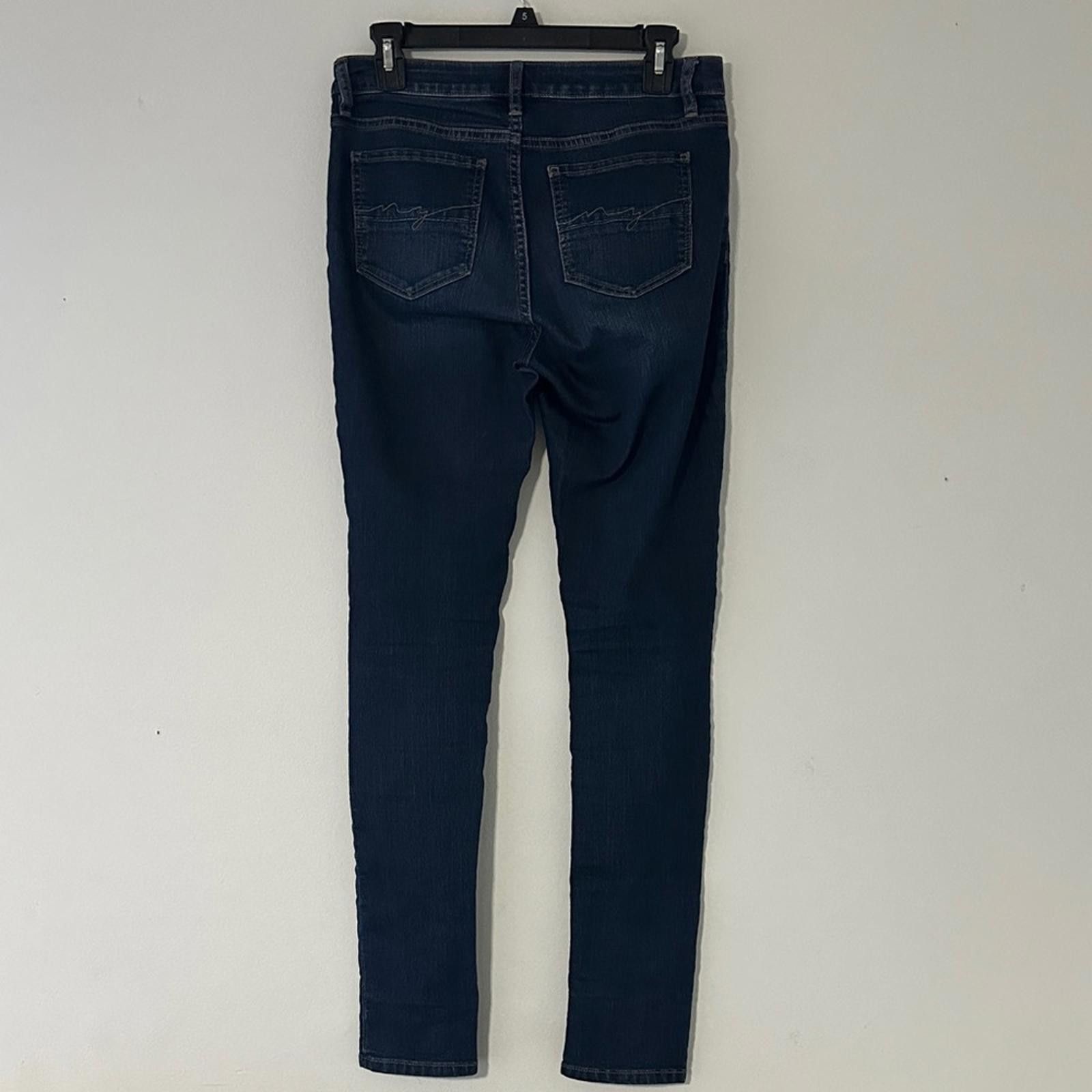 Designer New York & Company Navy Skinny Jeans Size 26" / US 2 / IT 38 - 5 Thumbnail