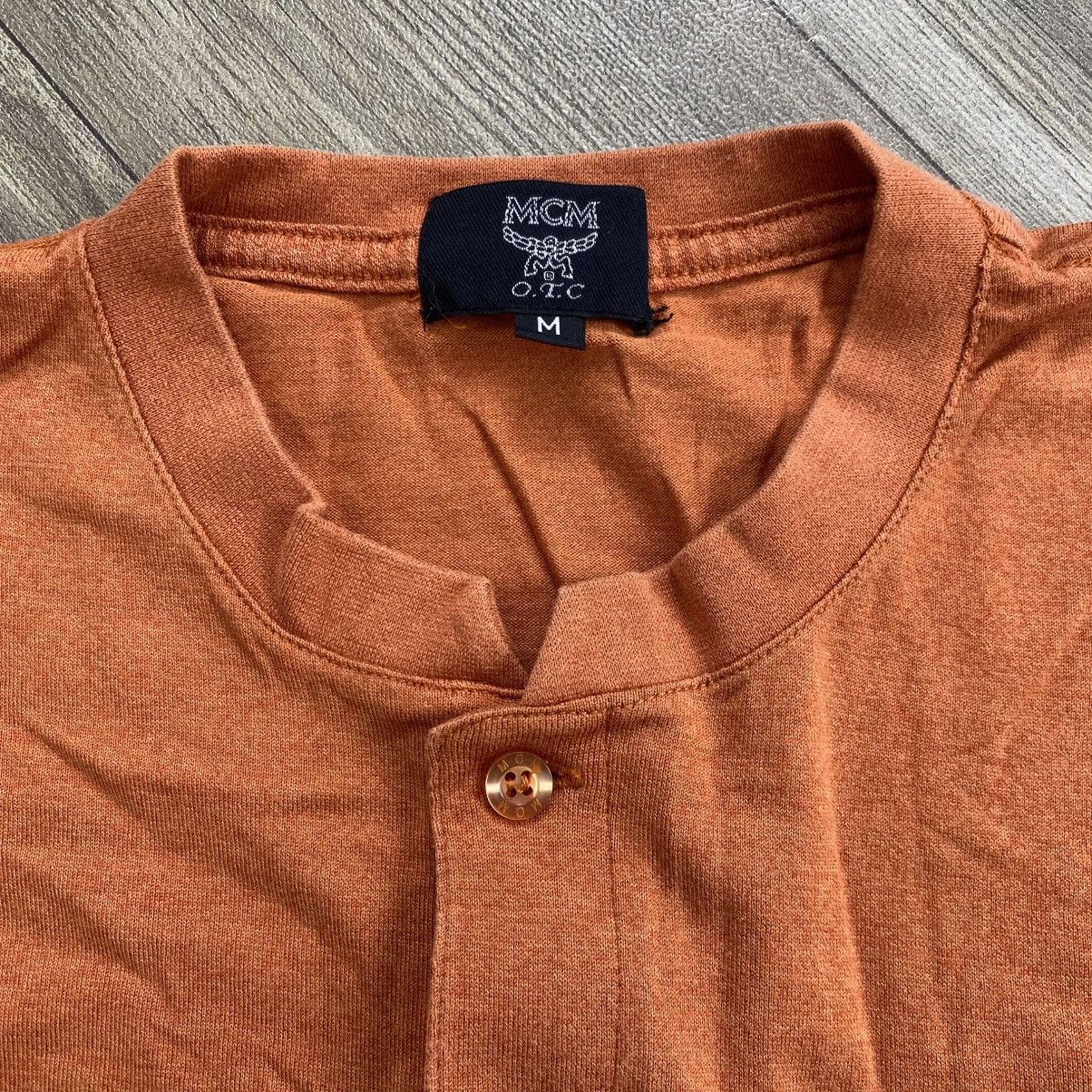 MCM Vintage MCM Pocket Logo Button Up Tee Luxury Size US M / EU 48-50 / 2 - 4 Thumbnail