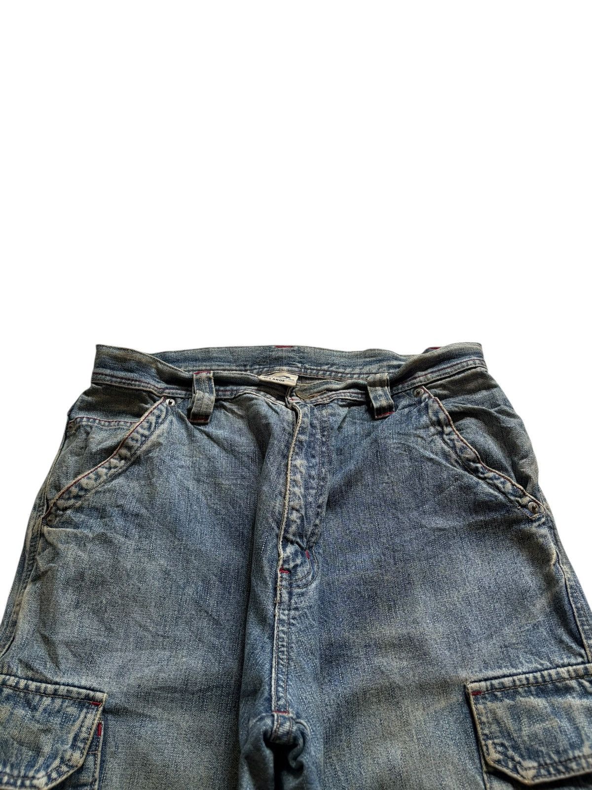 Japanese Brand Vintage Piko Cargo Mud Wash Baggy Wideleg Jeans Size US 30 / EU 46 - 4 Thumbnail