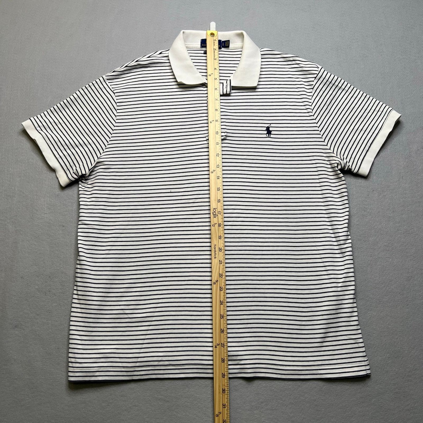 Polo Ralph Lauren Polo Ralph Lauren Custom Slim Fit Polo Shirt Mens L Striped Size US L / EU 52-54 / 3 - 5 Thumbnail