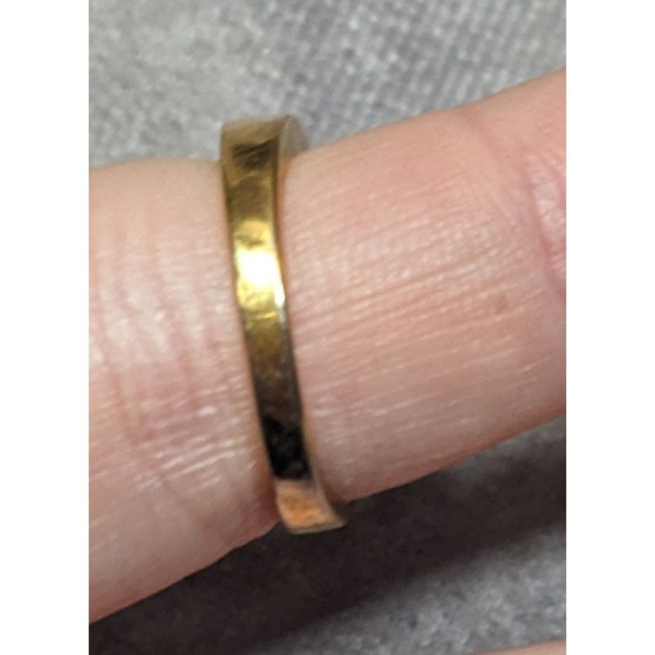Other Elegant Signed Gold Tone Ring With Clear Gems Size ONE SIZE - 17 Thumbnail