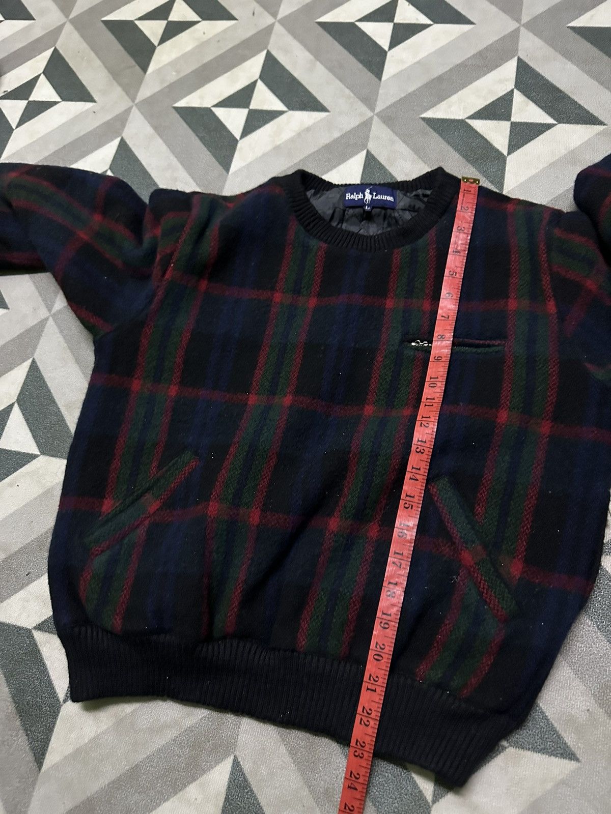 Polo Ralph Lauren Polo ralph laurent tartan wool sweatshirt Size US L / EU 52-54 / 3 - 8 Thumbnail