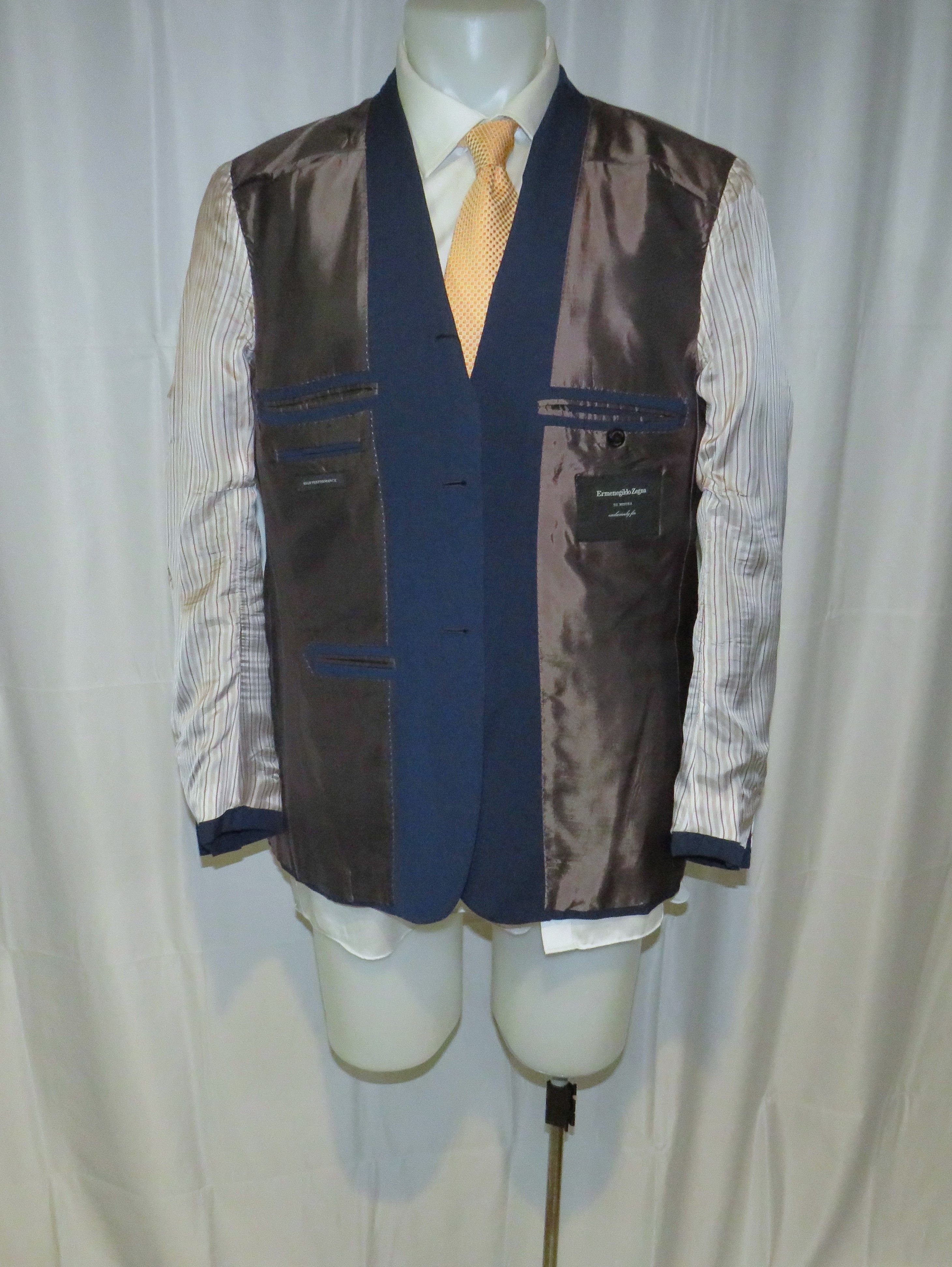 Ermenegildo Zegna Su Misura High Performance Current Three Roll Two Suit 44R Size 44R - 13 Thumbnail