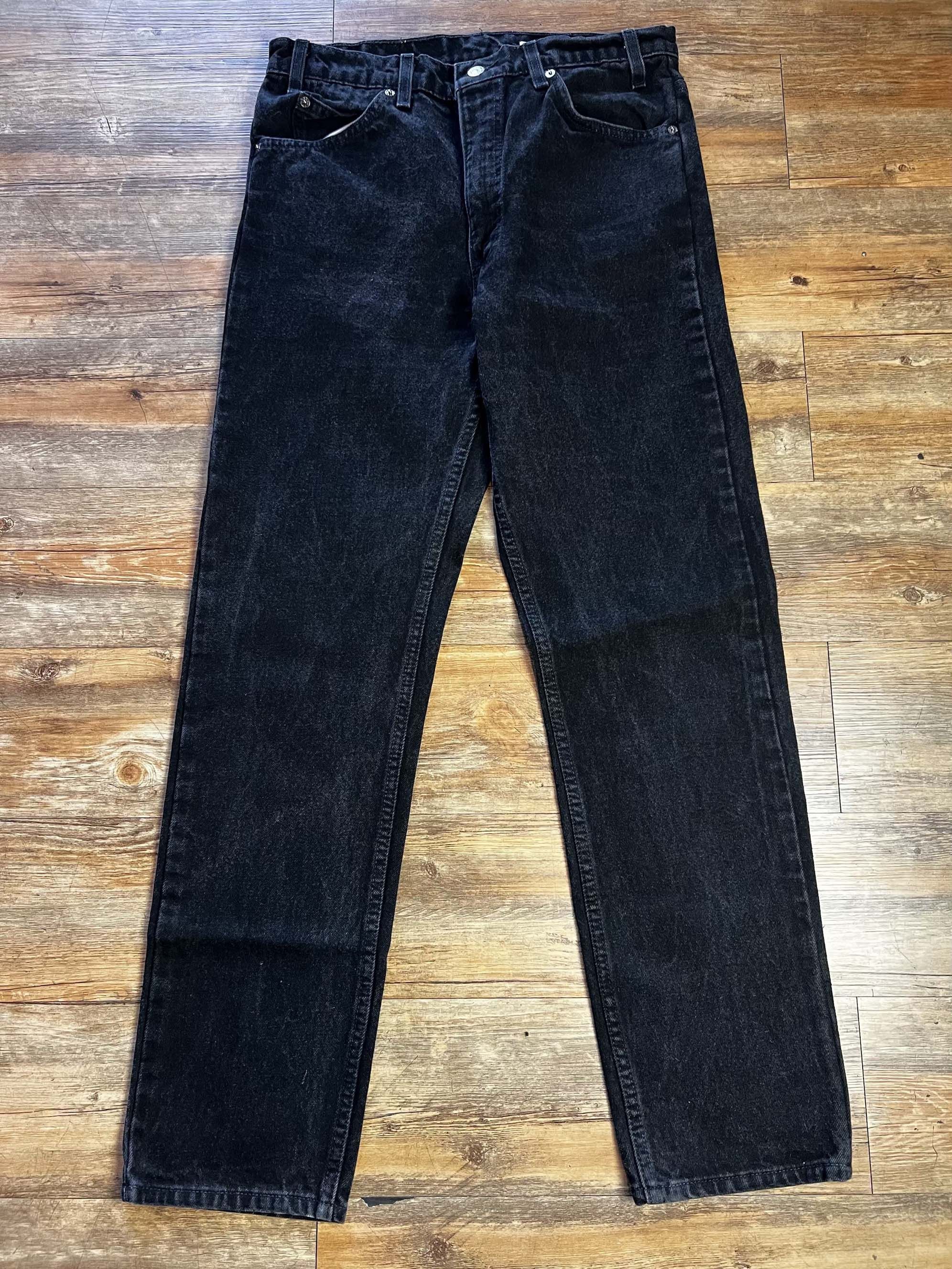 Levi's Vintage Clothing Vintage 1980's-1990's Levi's 505 Black Orange Tab Jeans Size US 34 / EU 50 - 14 Thumbnail