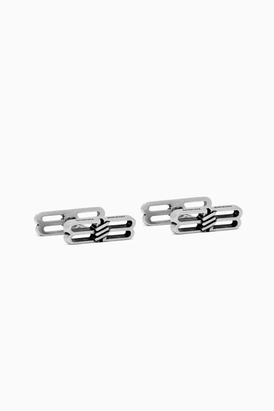Balenciaga o1la1rc1a0924 Size: OS / BB Icon Cufflinks in Silver Size ONE SIZE - 2 Thumbnail