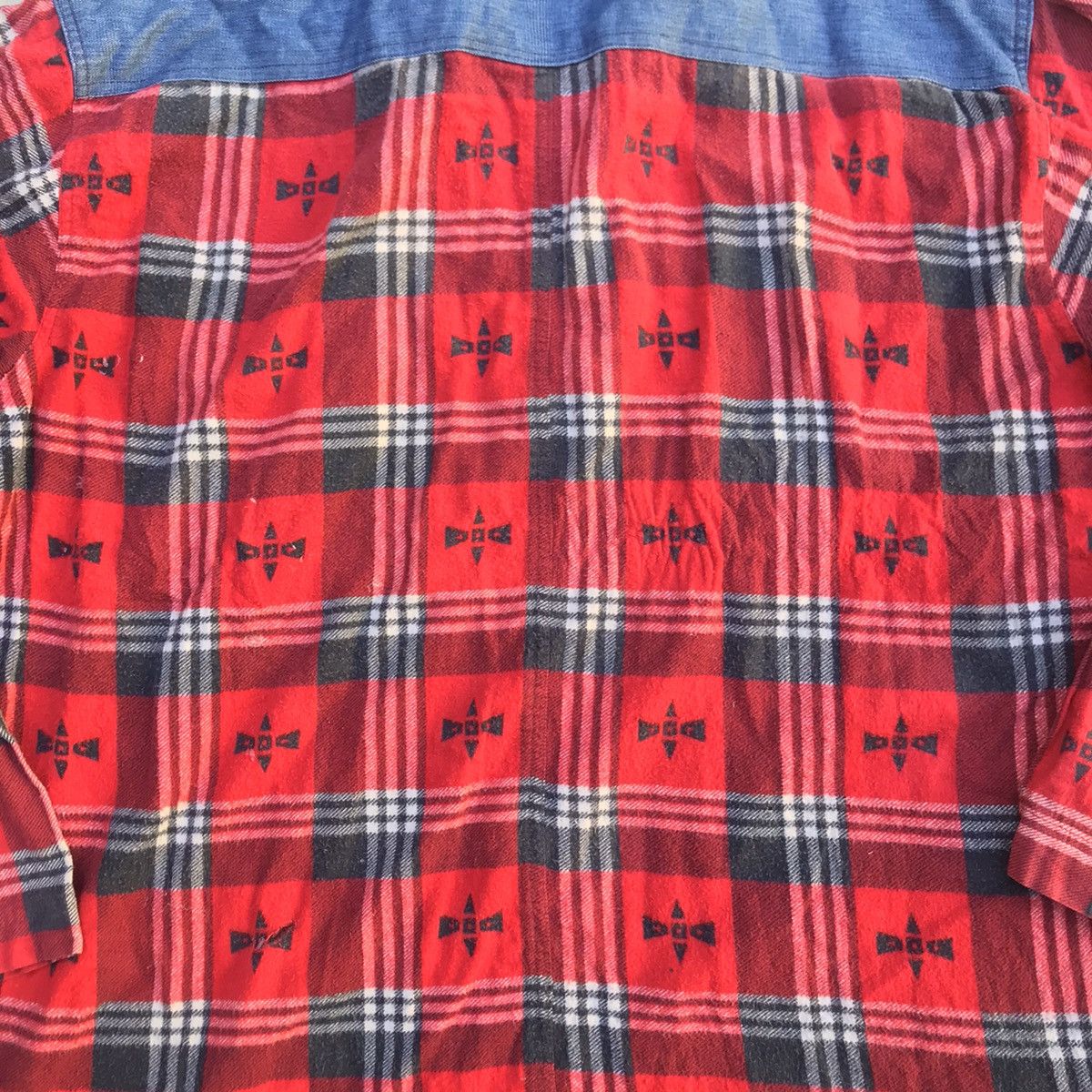 Stussy Vintage Stussy Halfzip Flannel Made In Usa shirt plaid tarta Size US XL / EU 56 / 4 - 9 Thumbnail
