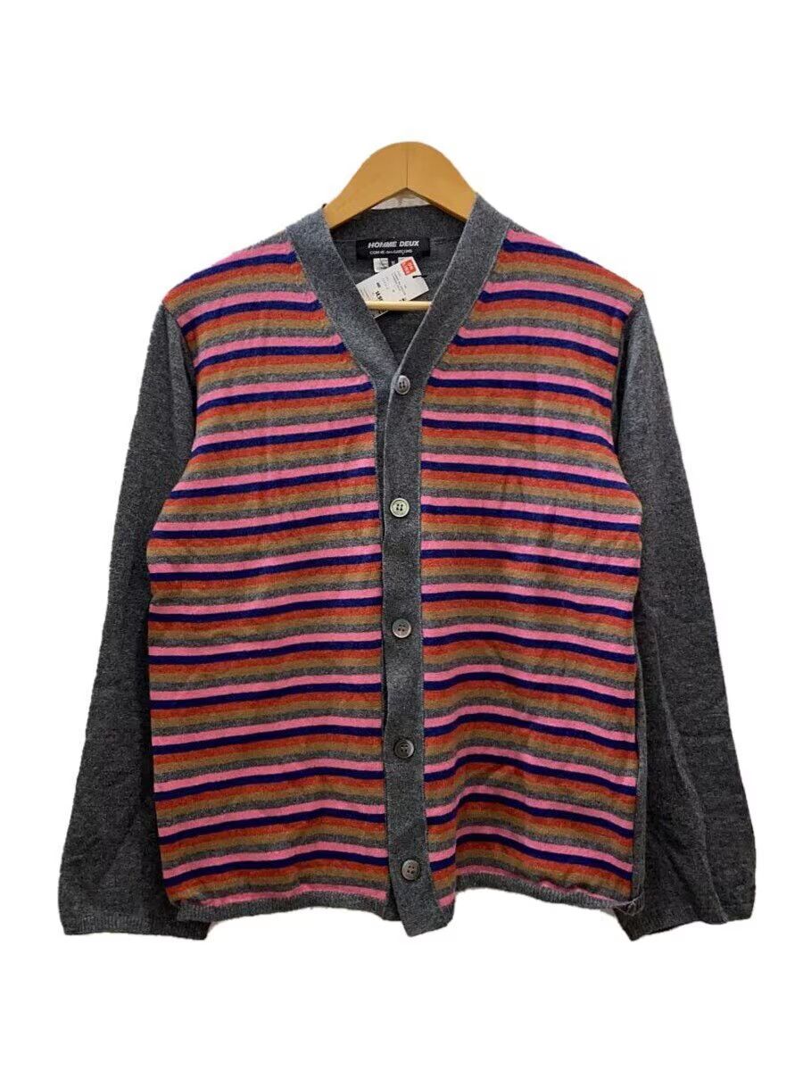 Comme des Garcons × Comme des Garcons Homme Deux Striped Wool Knit Cardigan Size US M / EU 48-50 / 2 - 1 Thumbnail