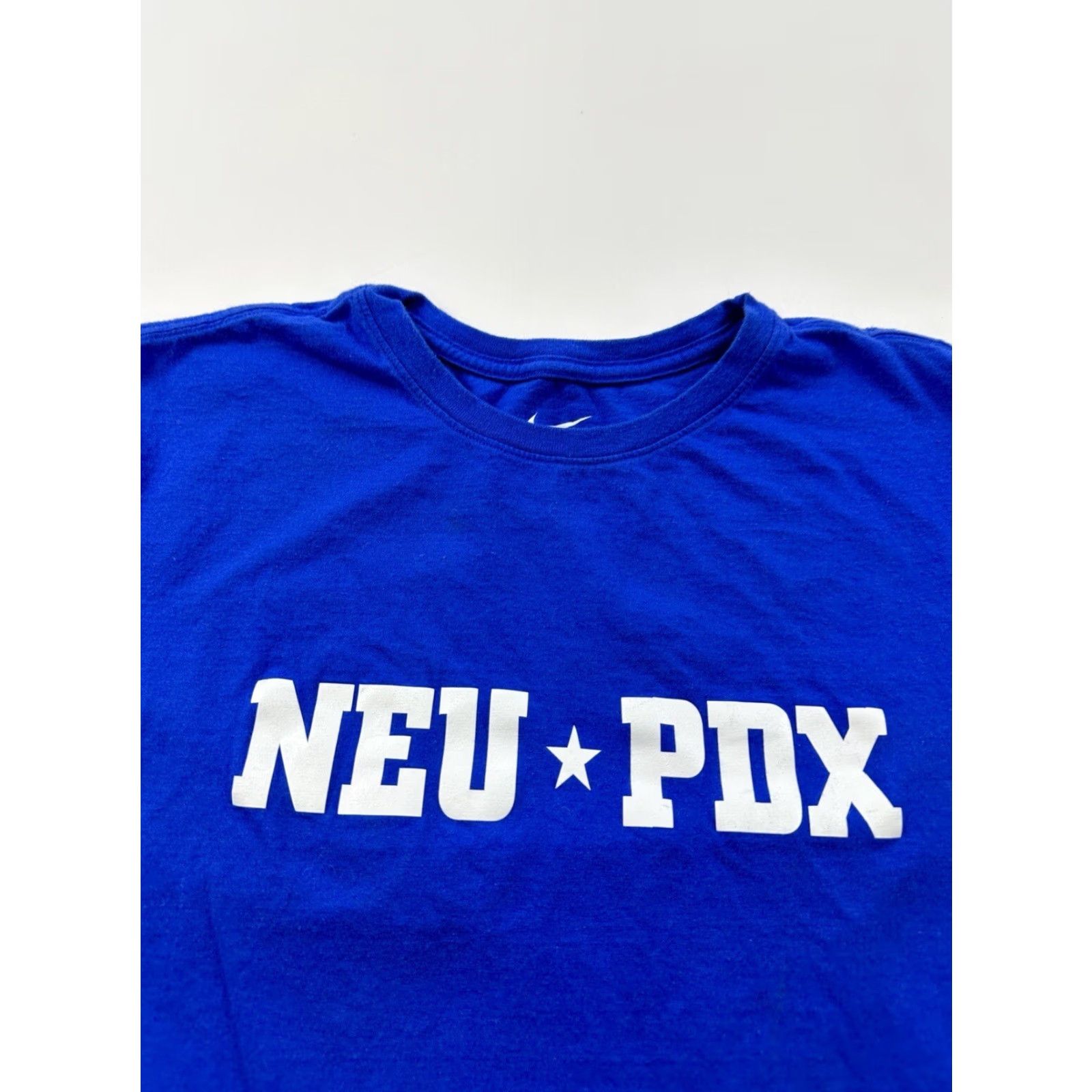 Nike VINTAGE Nike Shirt Mens M Blue Short Sleeve Northeast United Soccer Crew Neck Sports Tee Size US M / EU 48-50 / 2 - 2 Thumbnail