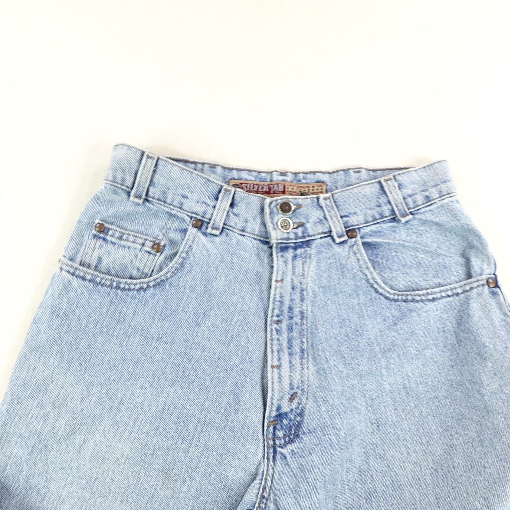 Levi's VINTAGE Levi's Silvertab Jeans Womens 32x32 Blue Baggy Denim 90s Relaxed Fit Womens Size 24" / US 00 / IT 34 - 3 Thumbnail