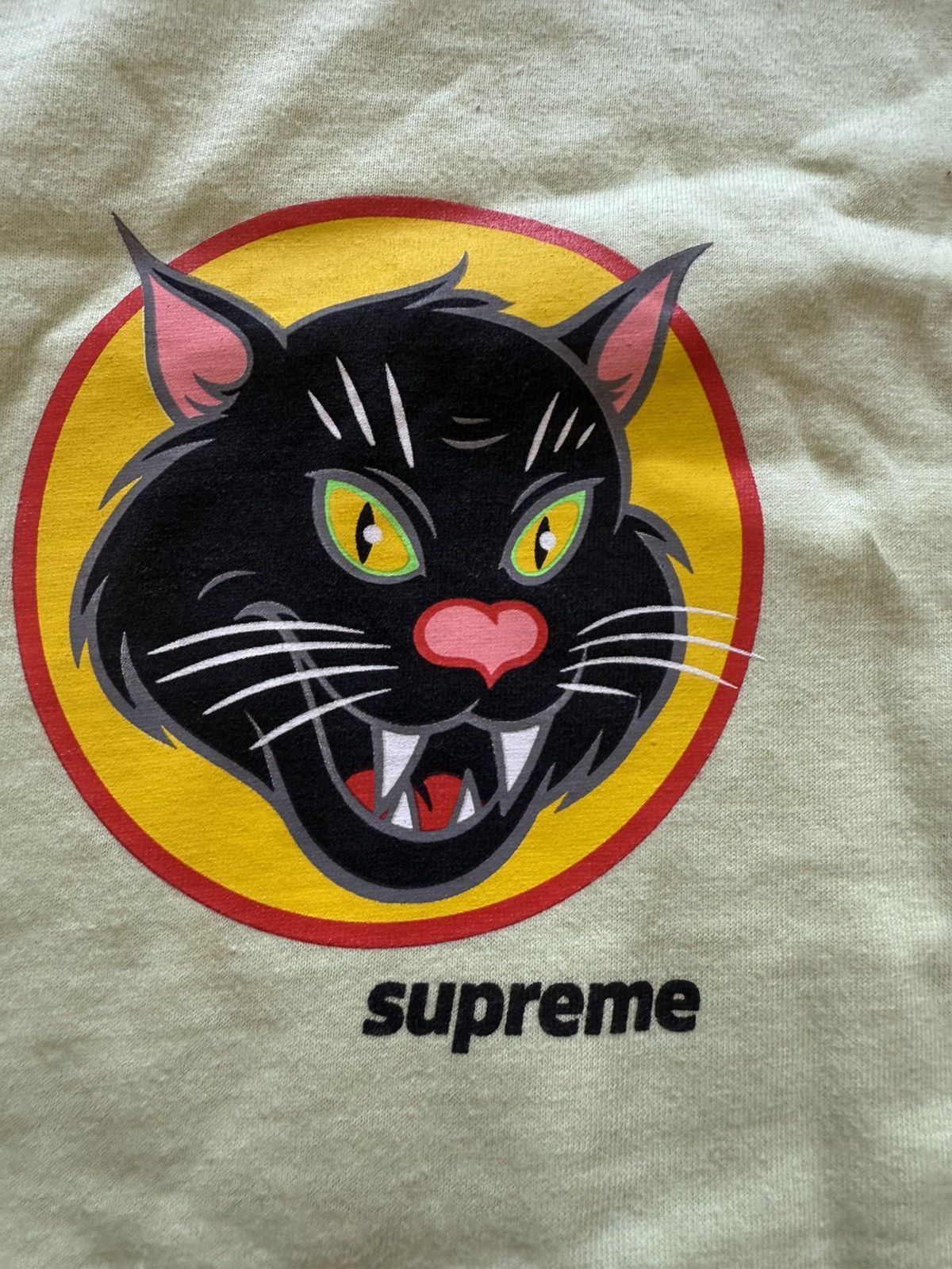 Supreme Supreme Black Cat Tee Pale Mint XL SS23 Graphic T-Shirt Size US XL / EU 56 / 4 - 2 Thumbnail