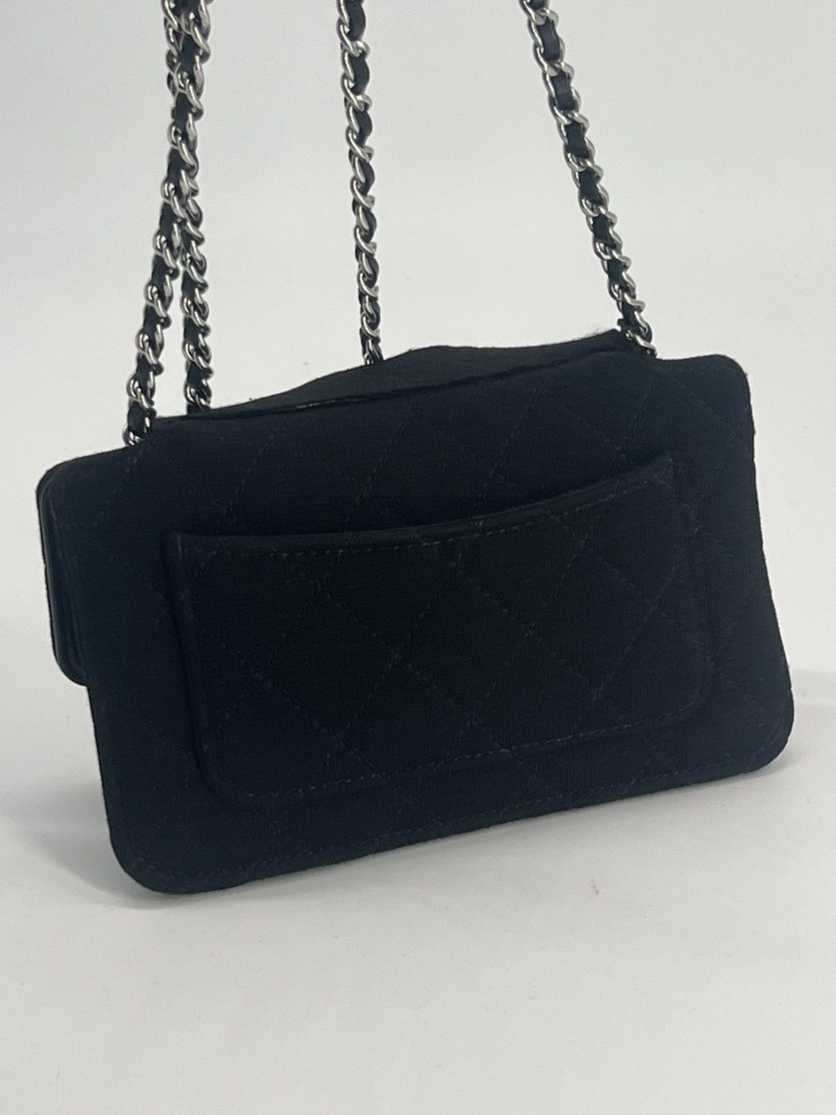 Chanel Chanel Quilted Fabric Foldable Tote Chain Strap Bag Size ONE SIZE - 4 Thumbnail