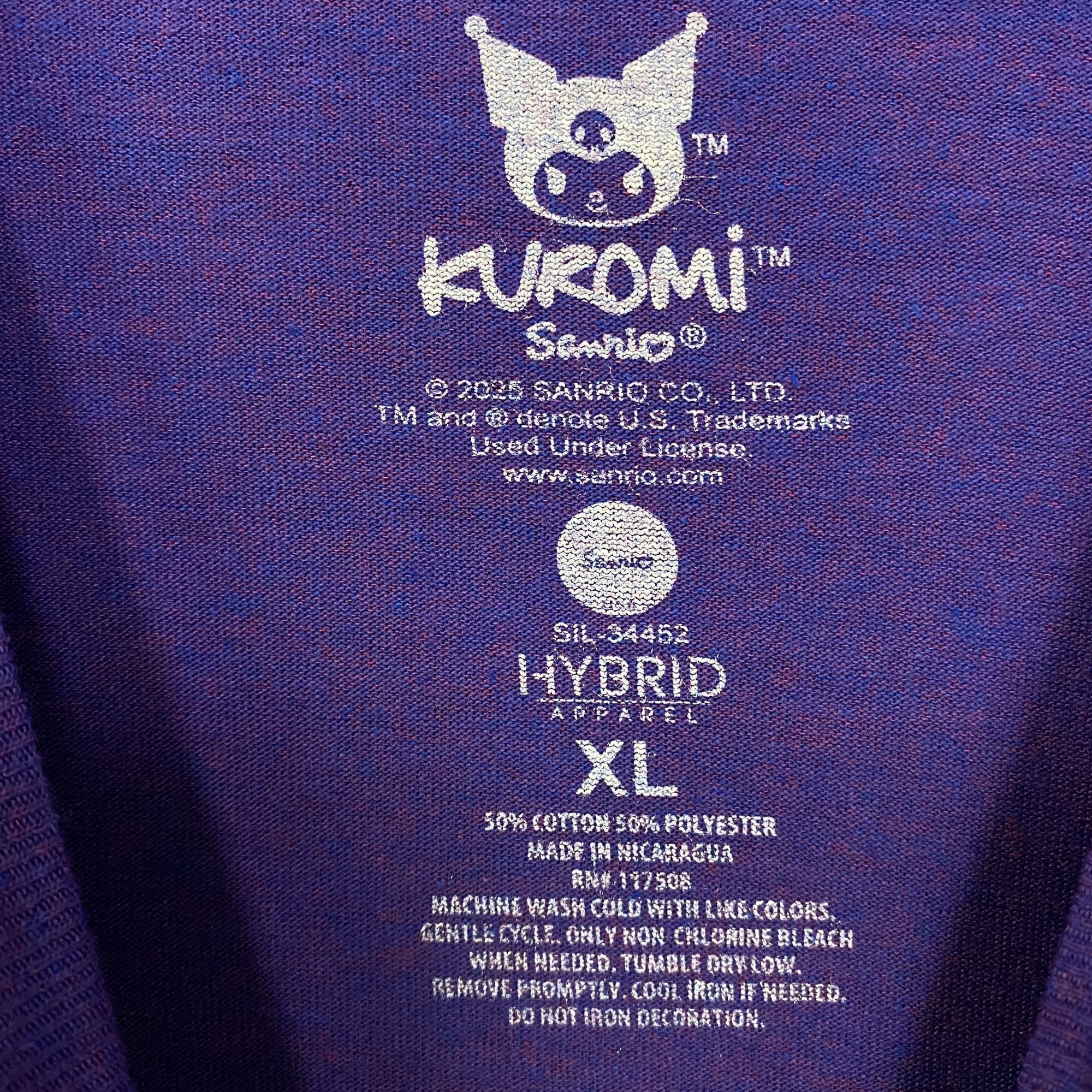 Disney Sanrio Kuromi Bioworld Cute Collage T-Shirt XL Size US XL / EU 56 / 4 - 4 Thumbnail