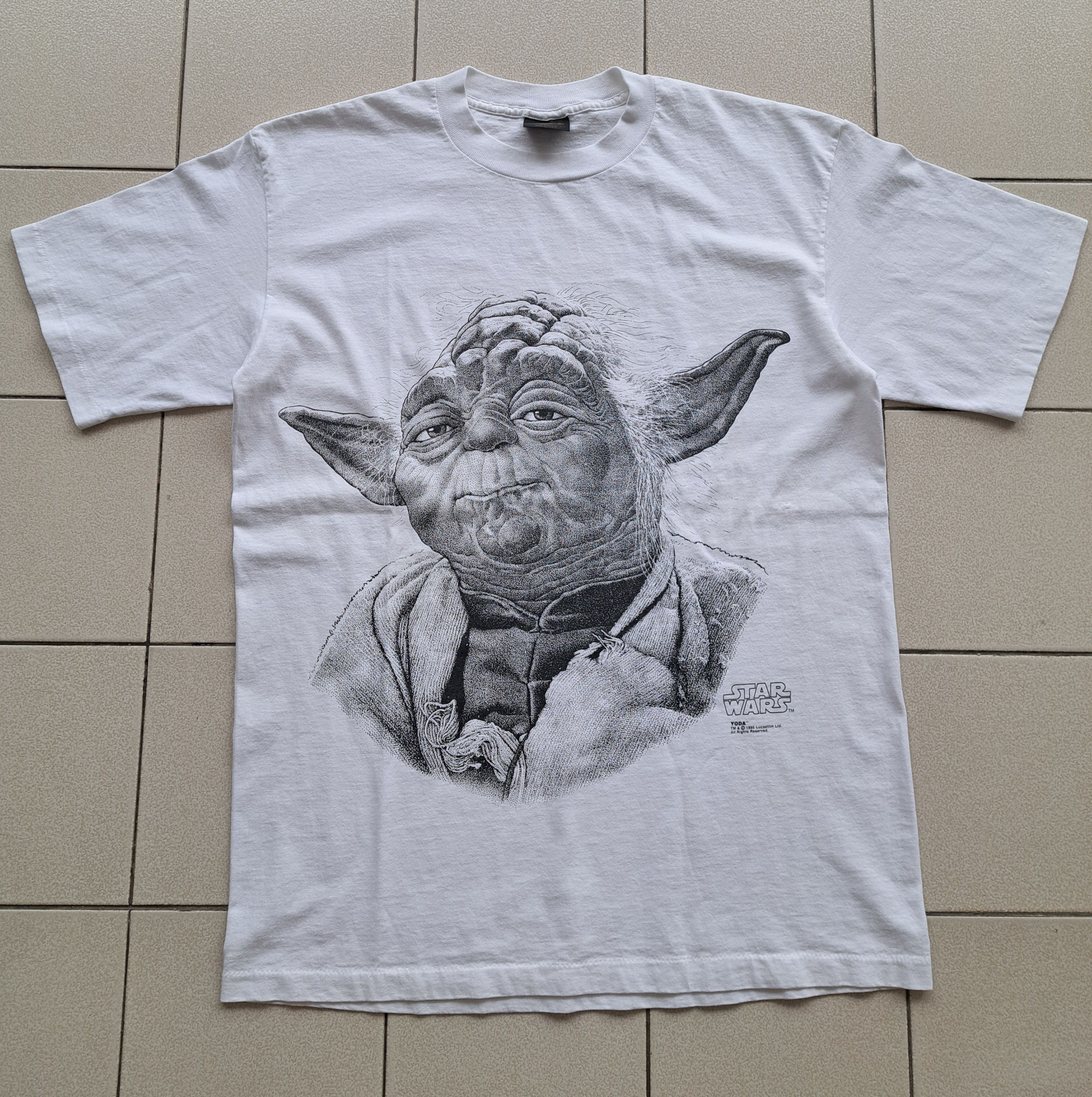 Star Wars Vintage Star Wars Yoda Solo T-Shirt Size US L / EU 52-54 / 3 - 1 Thumbnail