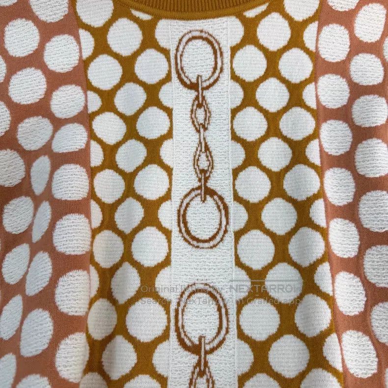 Hermes Hermes Orange coffee color rope pattern wool sweater Size XS / US 0-2 / IT 36-38 - 7 Thumbnail
