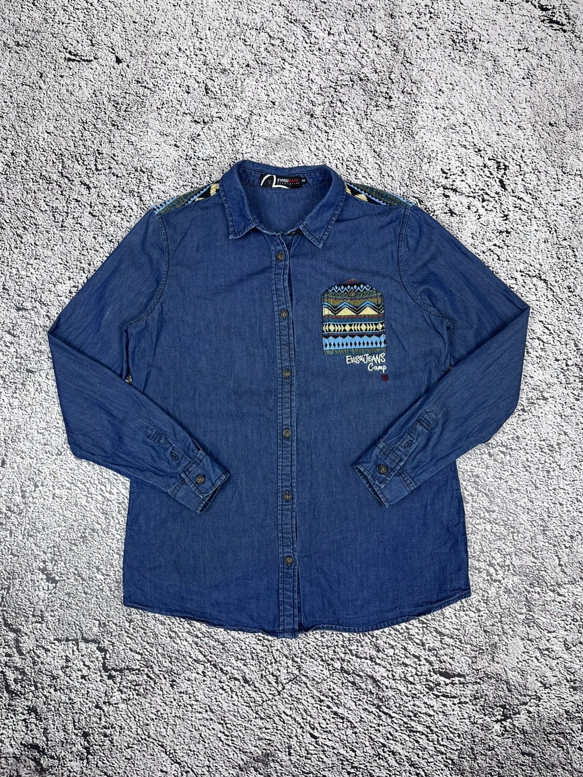 Evisu Vintage Evisu Jeans Camp Shirt size XS Size US XS / EU 42 / 0 - 1 Thumbnail