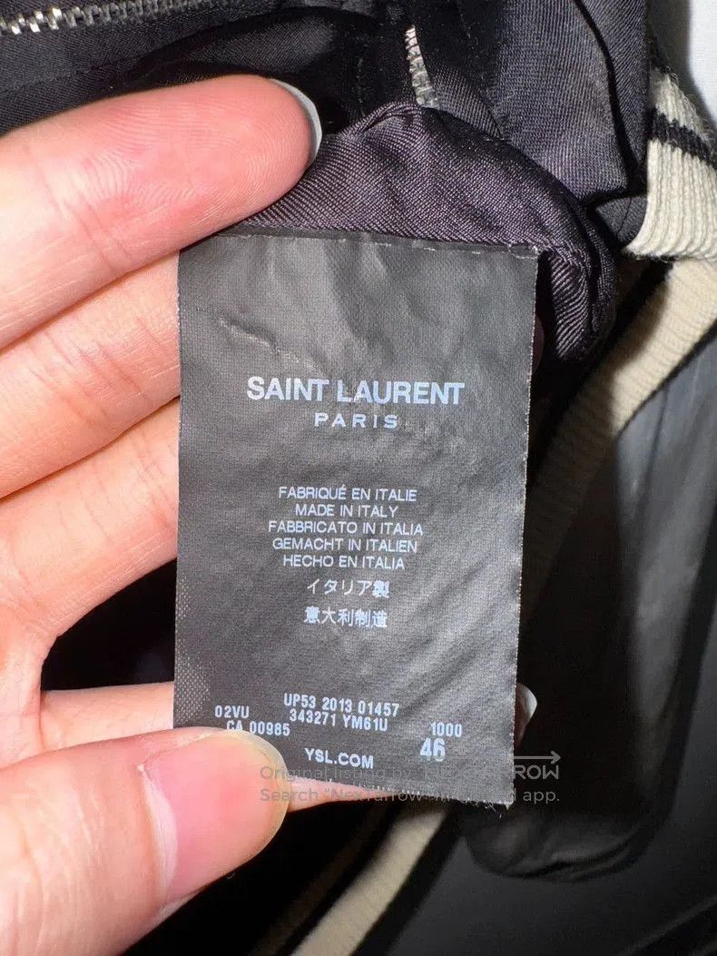 Yves Saint Laurent Saint Laurent Black and White Silk Jacket. Size US XL / EU 56 / 4 - 7 Thumbnail