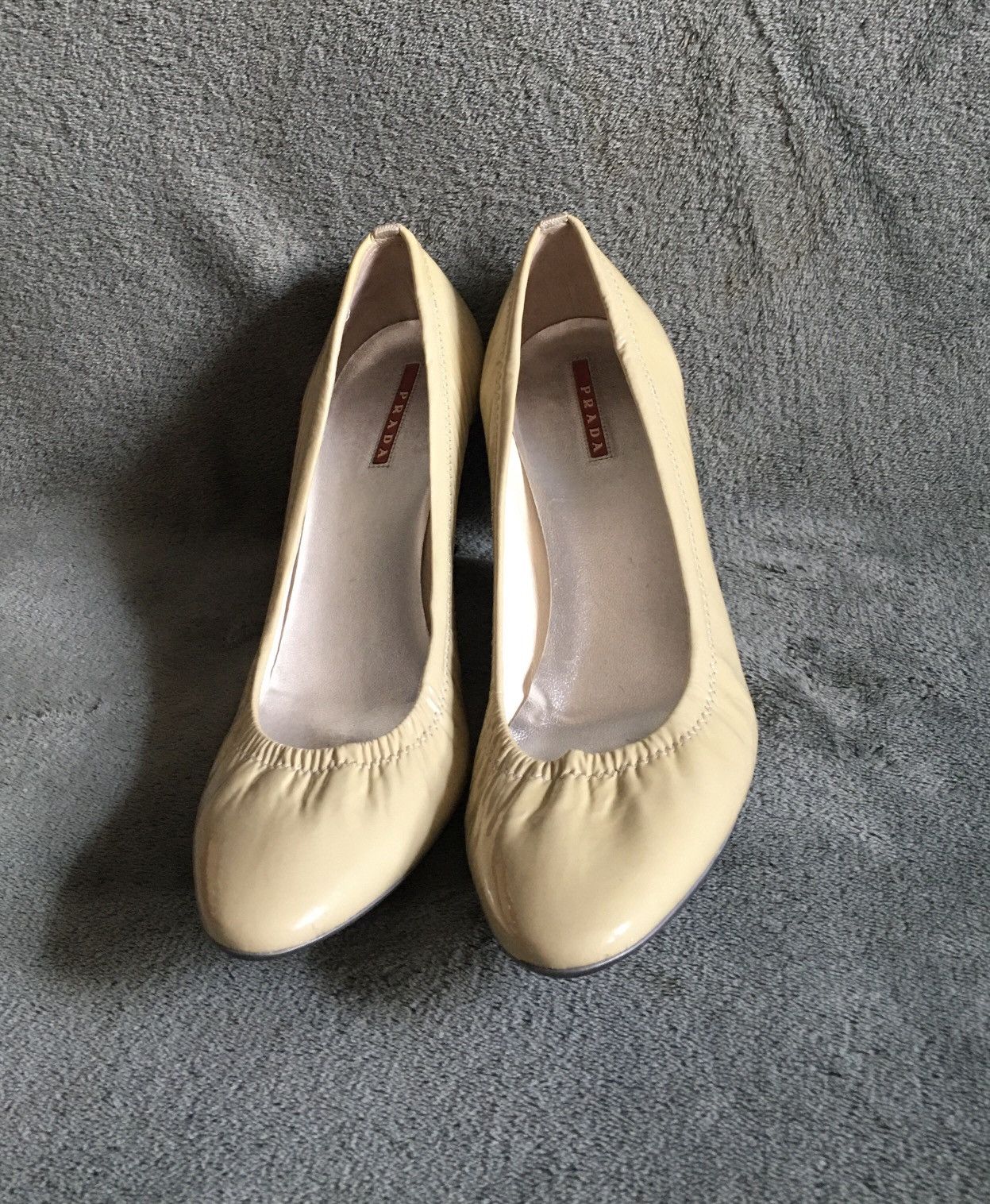 Prada PRADA Vintage Beige Patent Leather Pump Heels EU 41 Size US 11 / IT 41 - 3 Thumbnail
