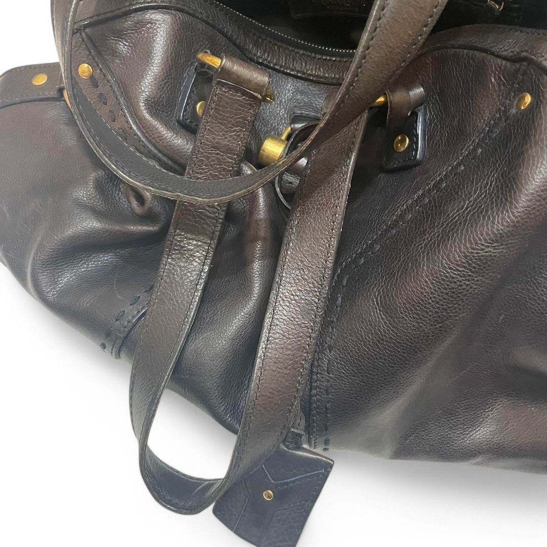 Yves Saint Laurent Yves Saint Laurent - Muse Black Leather Shoulder Bag Handbag Size ONE SIZE - 10 Thumbnail