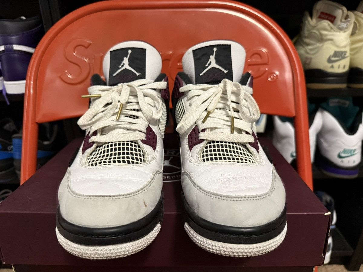 Jordan Brand Paris Saint-Germain x Air Jordan 4 Retro ‘Bordeaux’ Size US 10.5 / EU 43-44 - 4 Thumbnail