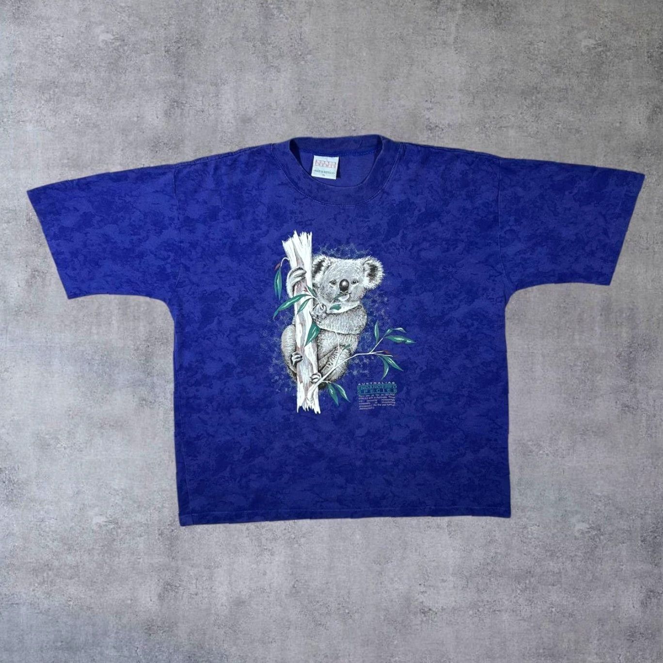 Vintage VINTAGE Aussie Themes Endangered Species Koala Souvenir Blue Tie Dye T-Shirt XL Shirt Men Blue Tie Dye Graphic Print 90s/2000s Size US XL / EU 56 / 4 - 2 Thumbnail