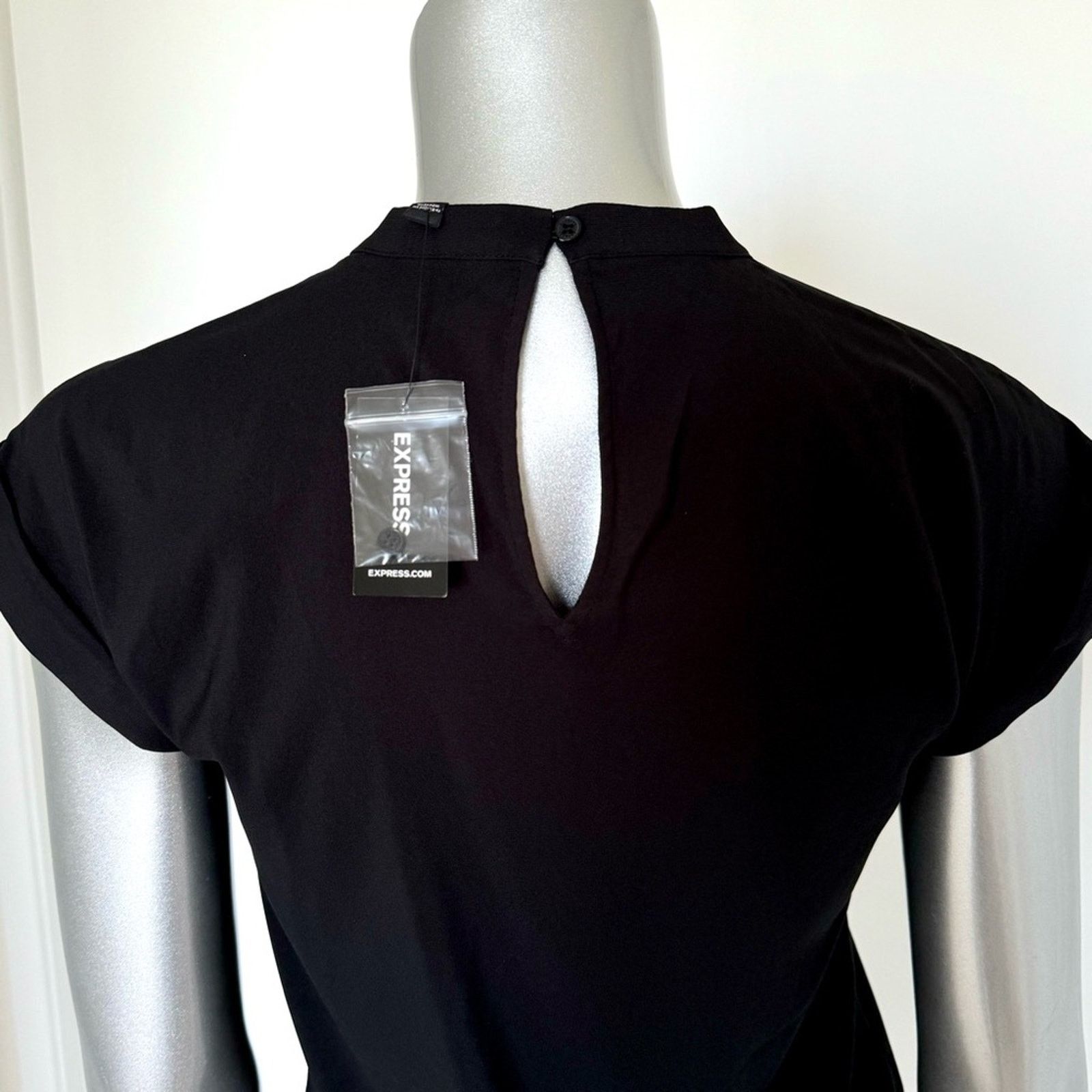 Express NWT! EXPRESS Black Shirt, Size XS Size XS / US 0-2 / IT 36-38 - 8 Thumbnail