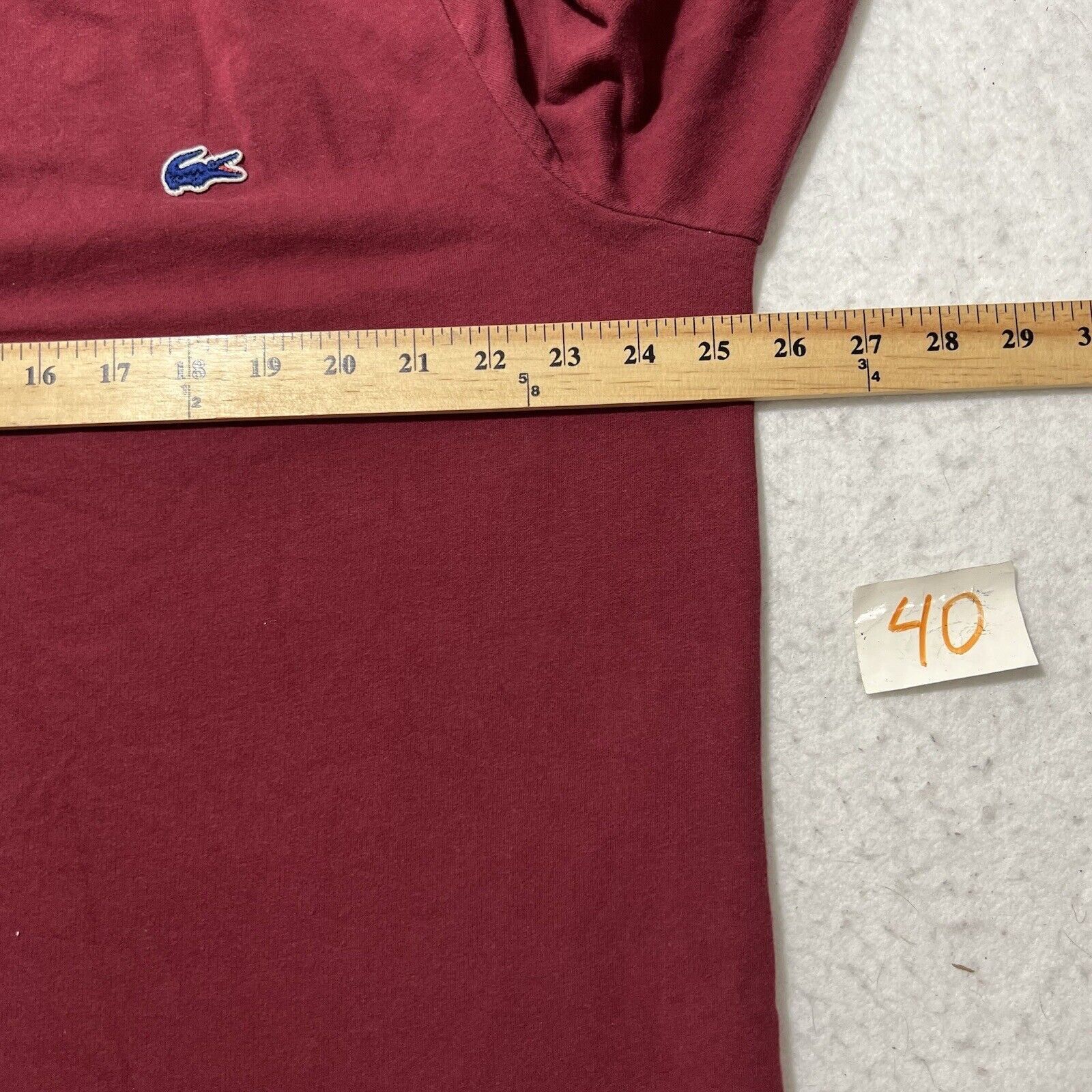 Lacoste Lacoste Sleepwear XL Crewneck Sweatshirt Maroon Loungewear Size US XL / EU 56 / 4 - 8 Thumbnail