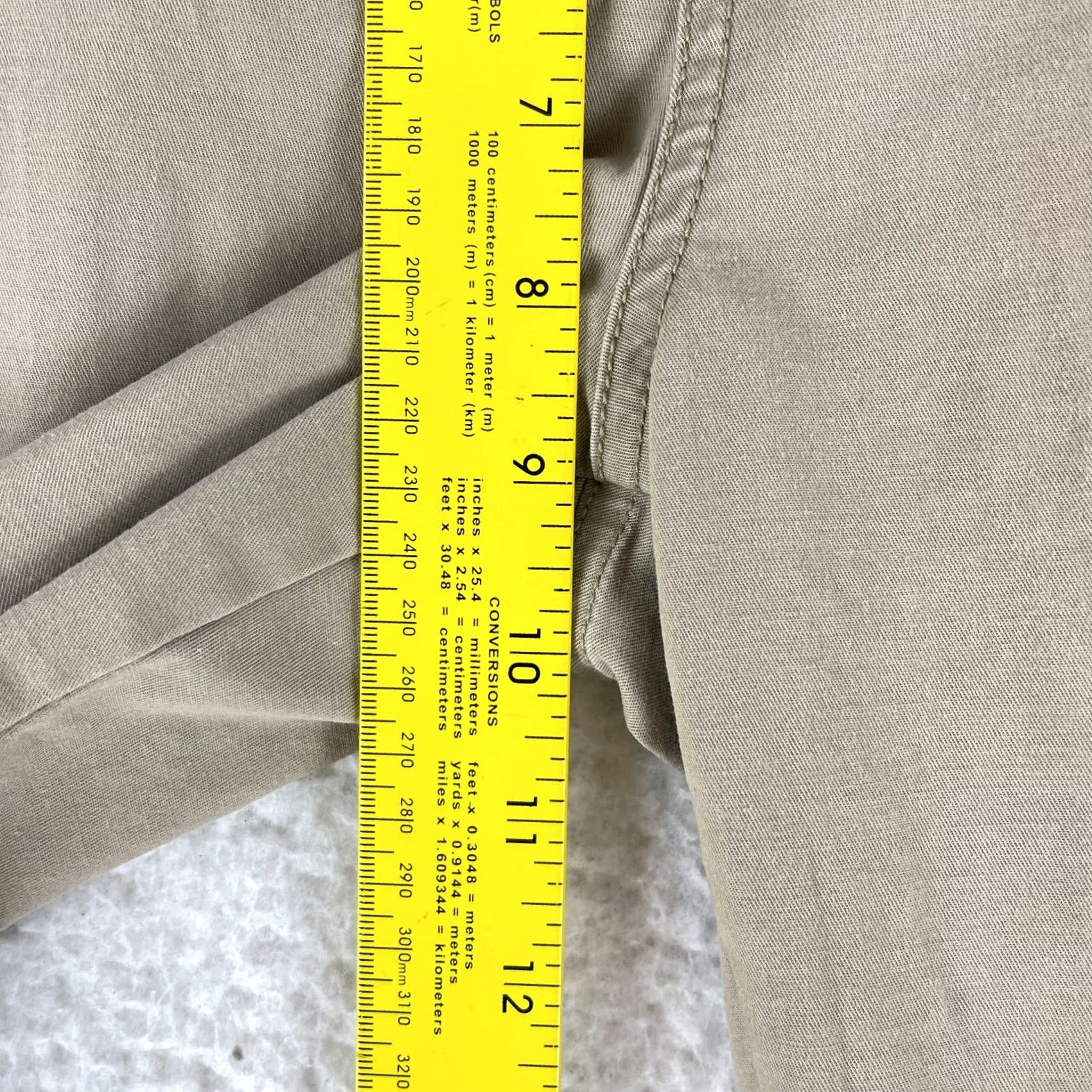 Disney Disney Chino Pants Womens Size 8 Brown Khaki Cropped Mid-Rise Straight Pants Size 30" / US 8 / IT 44 - 5 Thumbnail