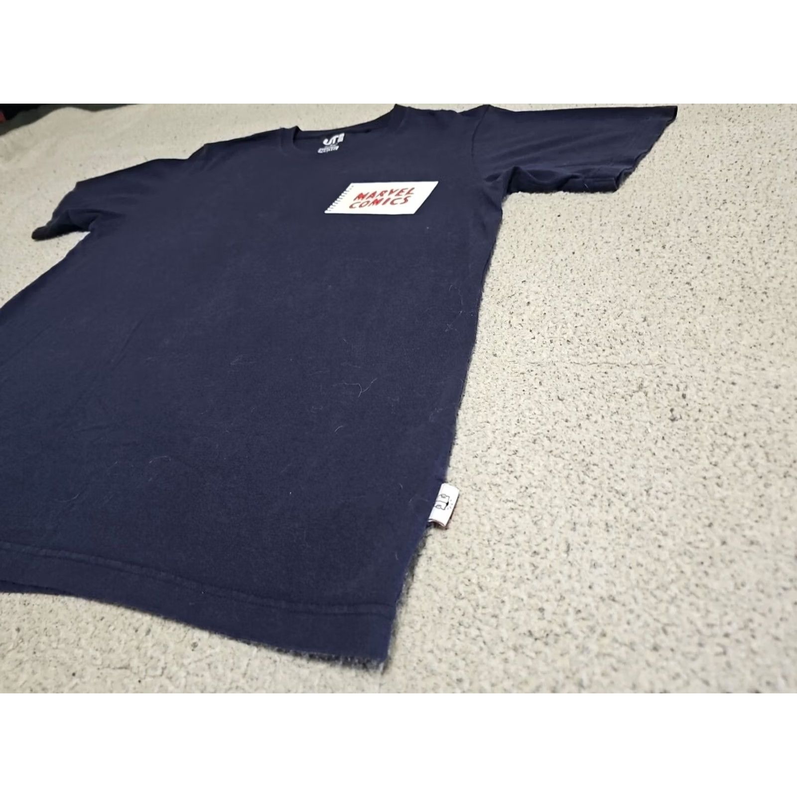 Uniqlo UNIQLO MARVEL T-Shirt Navy Crew Neck Short Sleeve Unisex Adults Medium XS? No; Size M color navy graphic print logo Comics Movie Superheroes 90s? Size US M / EU 48-50 / 2 - 6 Thumbnail