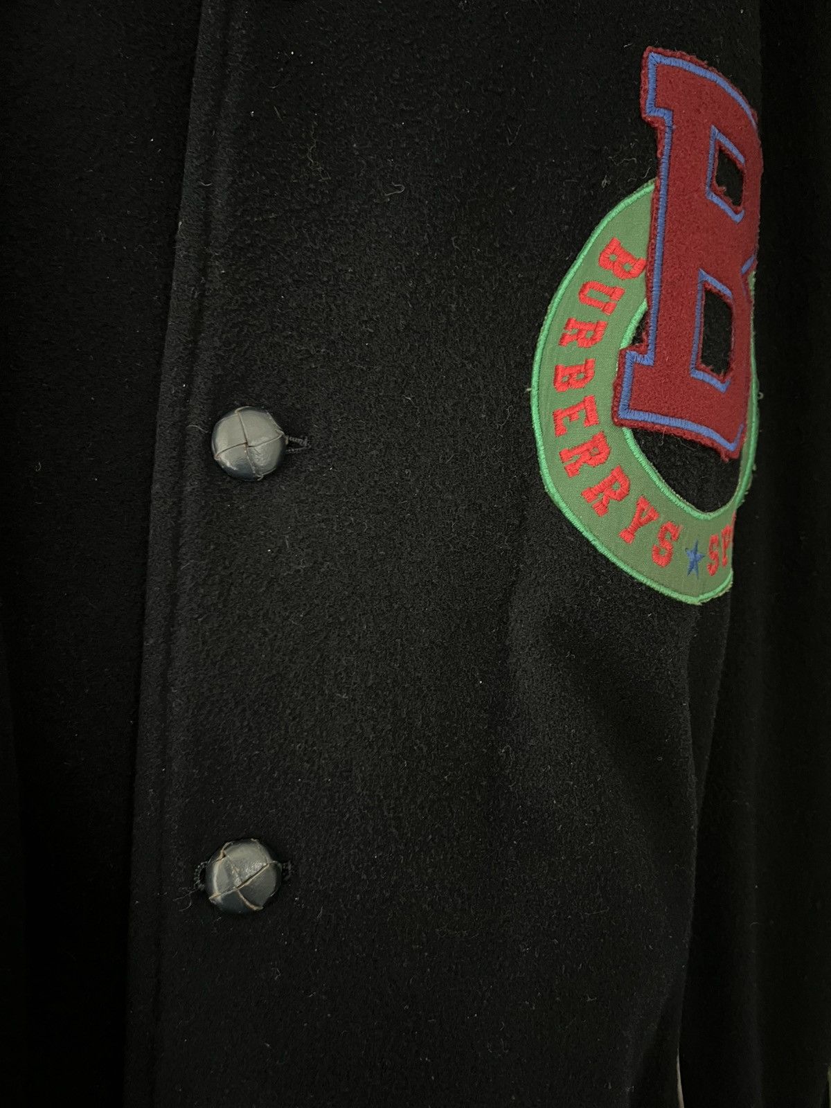 Burberry Burberry Varsity Jacket / Collage Jacket / Vintage - Wool Size US L / EU 52-54 / 3 - 4 Thumbnail