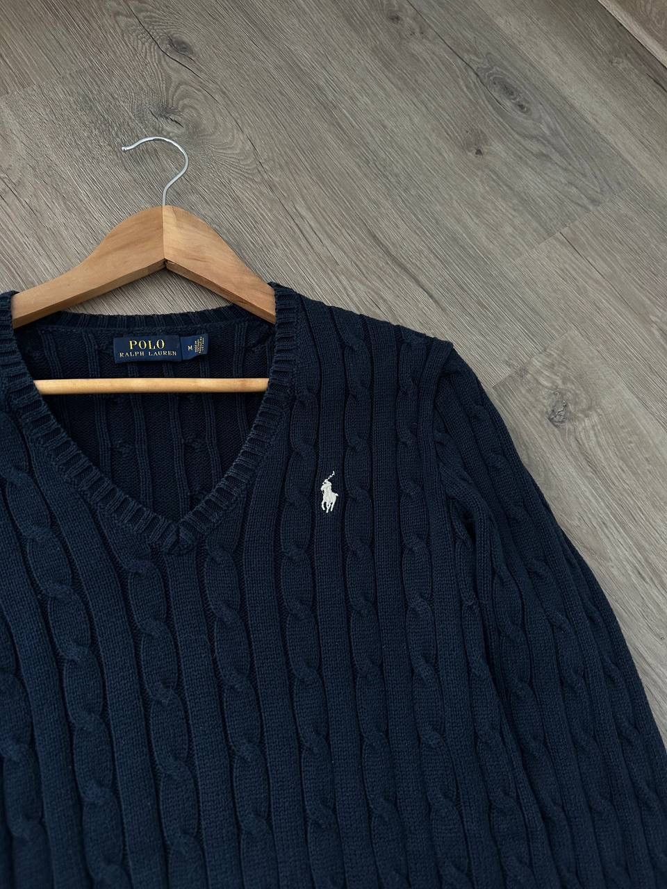 Polo Ralph Lauren × Vintage Vintage Polo Ralph Lauren Blue Cable Knit Sweater Size US M / EU 48-50 / 2 - 11 Thumbnail