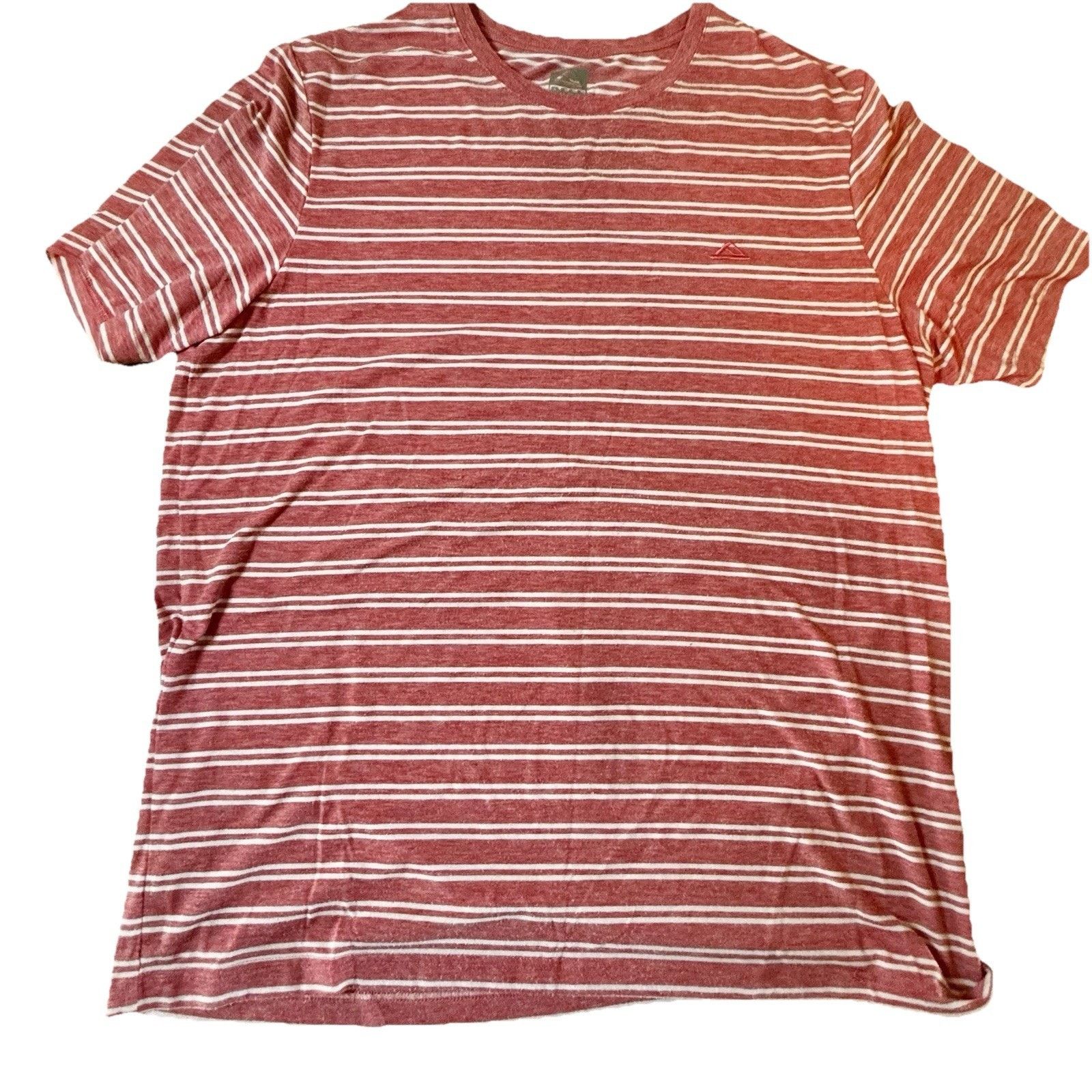 REEF Reef Mens XL Red White Striped T Shirt Surf Cotton Comfort Size US XL / EU 56 / 4 - 2 Thumbnail