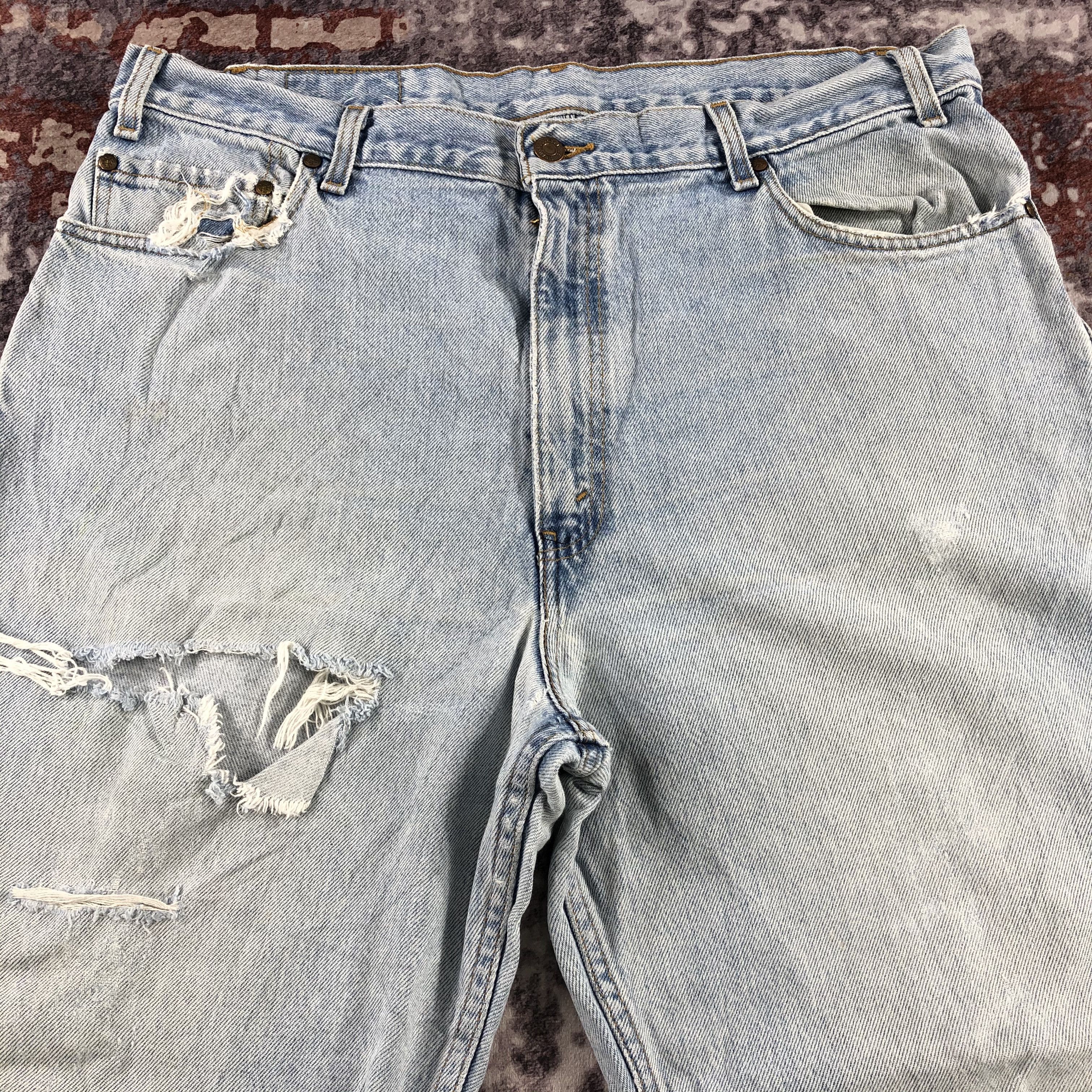 Levi's × Vintage 90s Vintage Light Wash Levis 540 Jeans-JM3096 Size US 37 - 3 Thumbnail