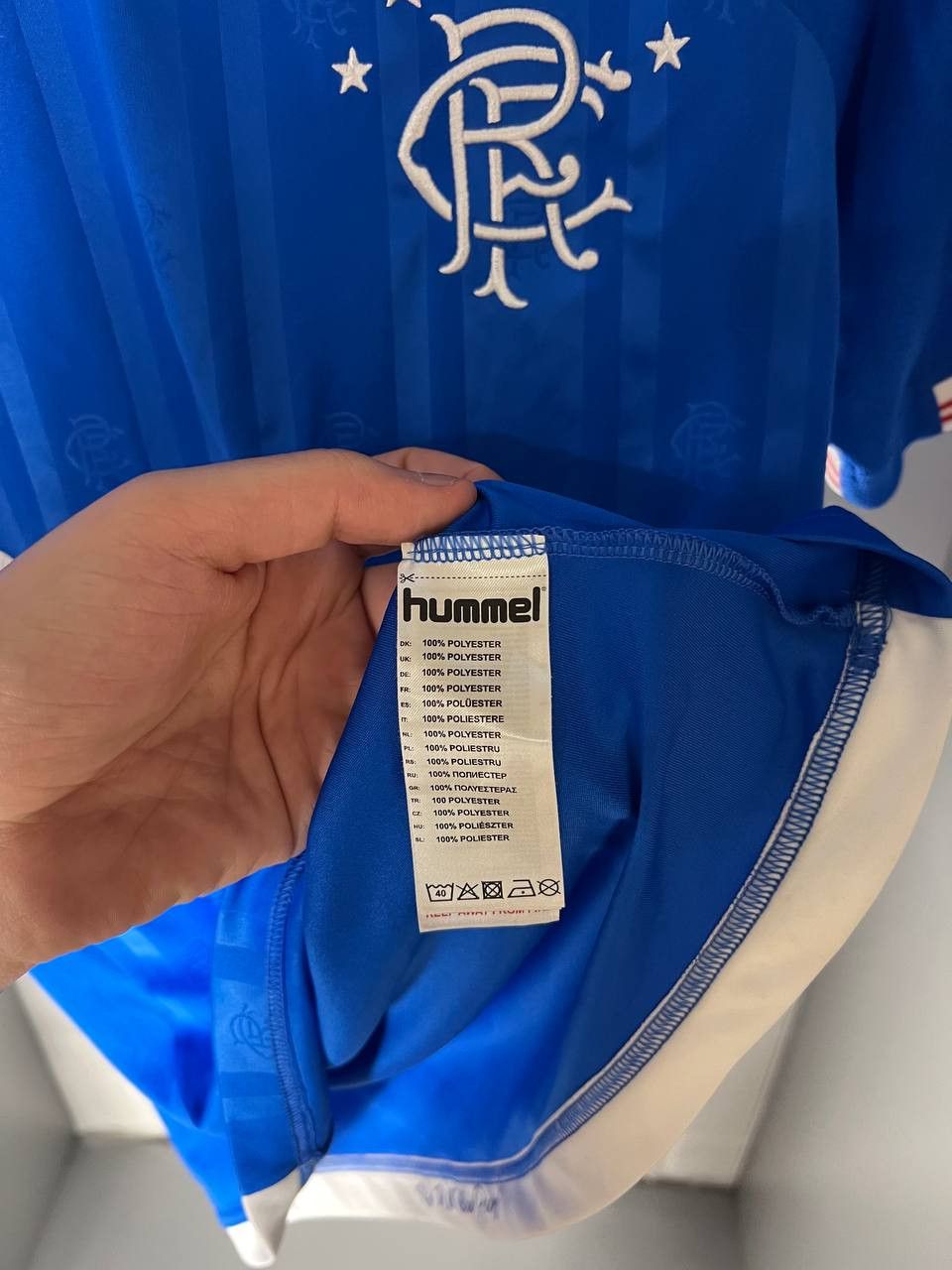 Hummel VINTAGE HUMMEL FC RANGERS SCOTLAND SOCCER JERSEY RETRO Y2K Size US S / EU 44-46 / 1 - 8 Thumbnail